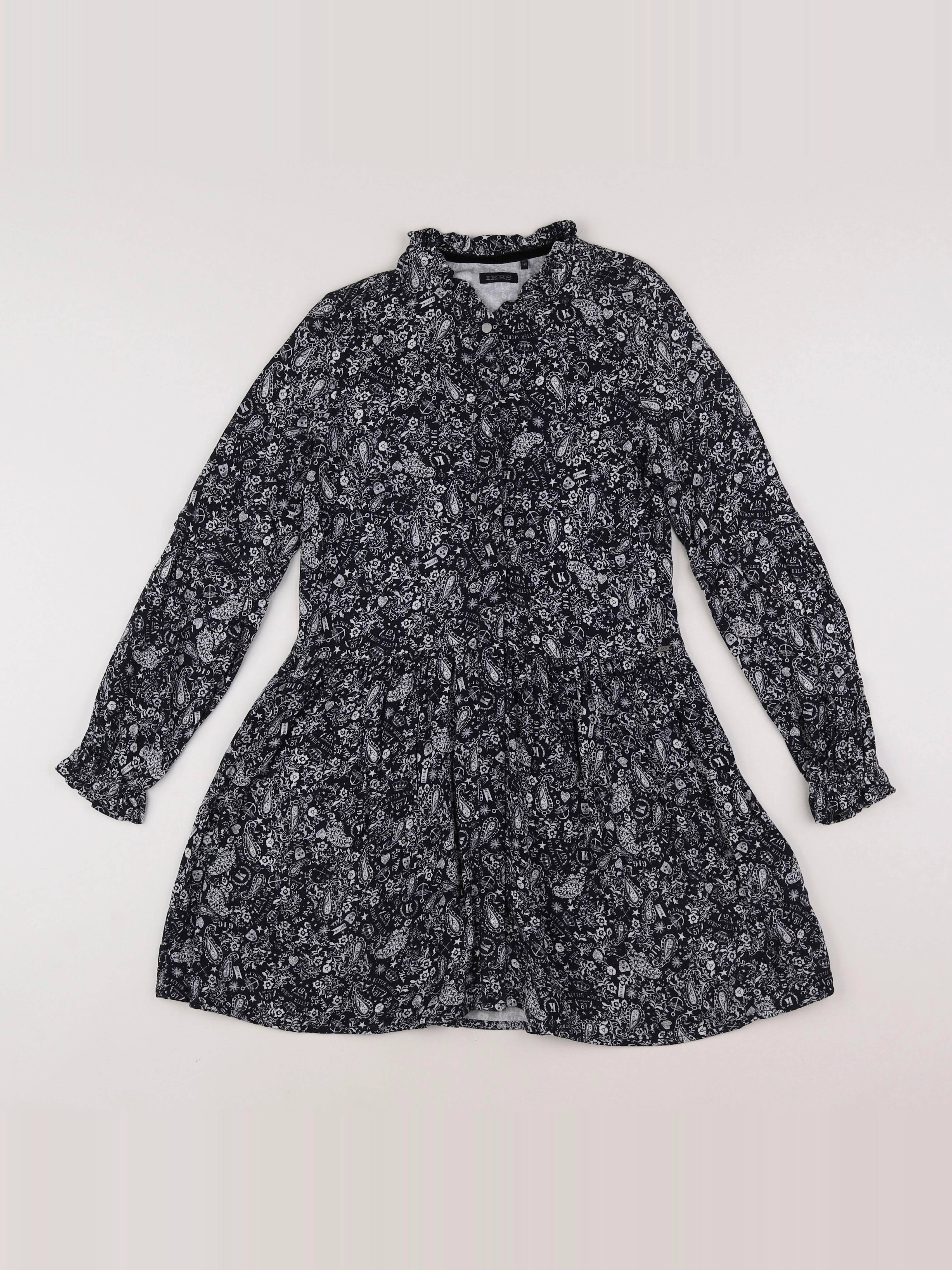 IKKS - robe noir - 10 ans