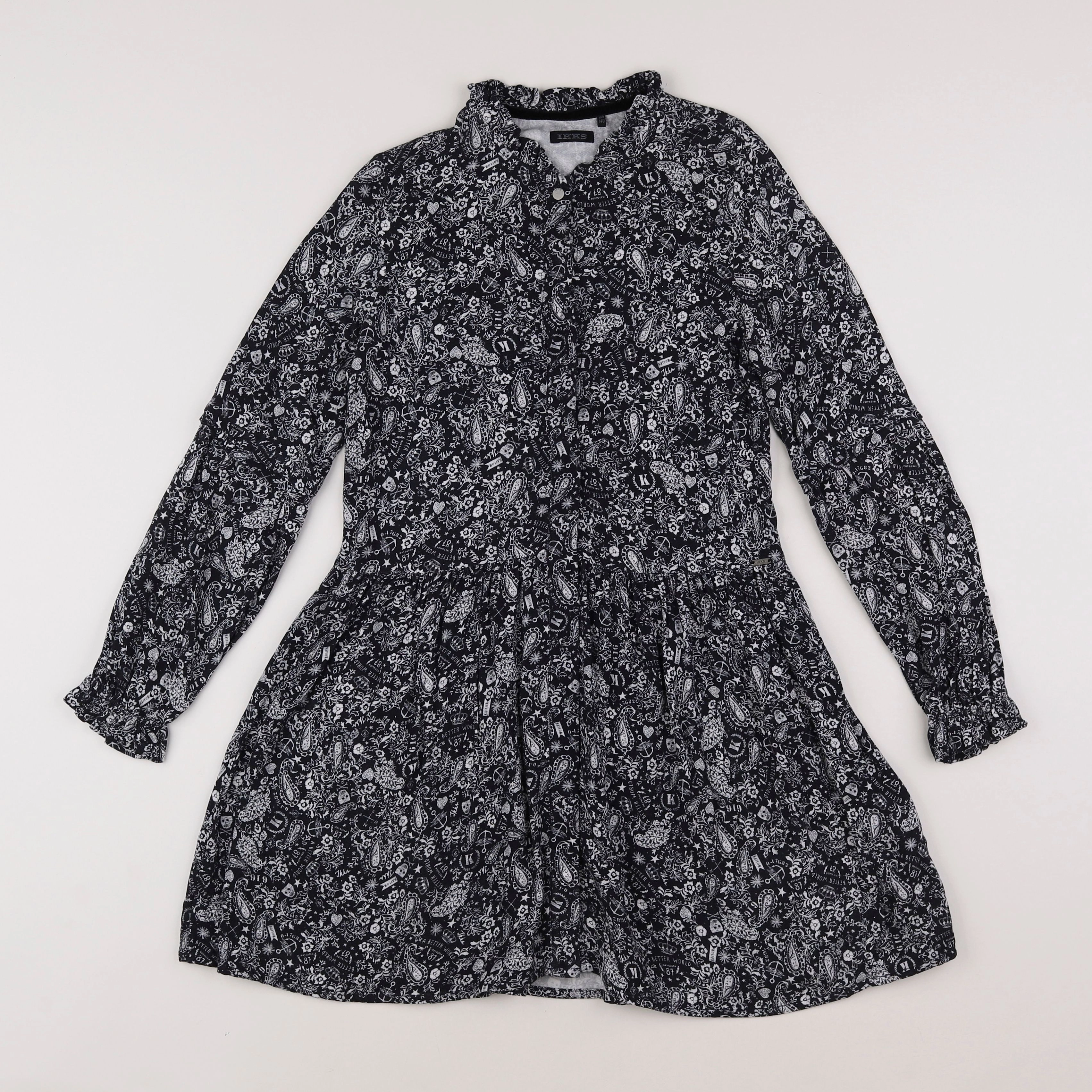 IKKS - robe noir - 10 ans