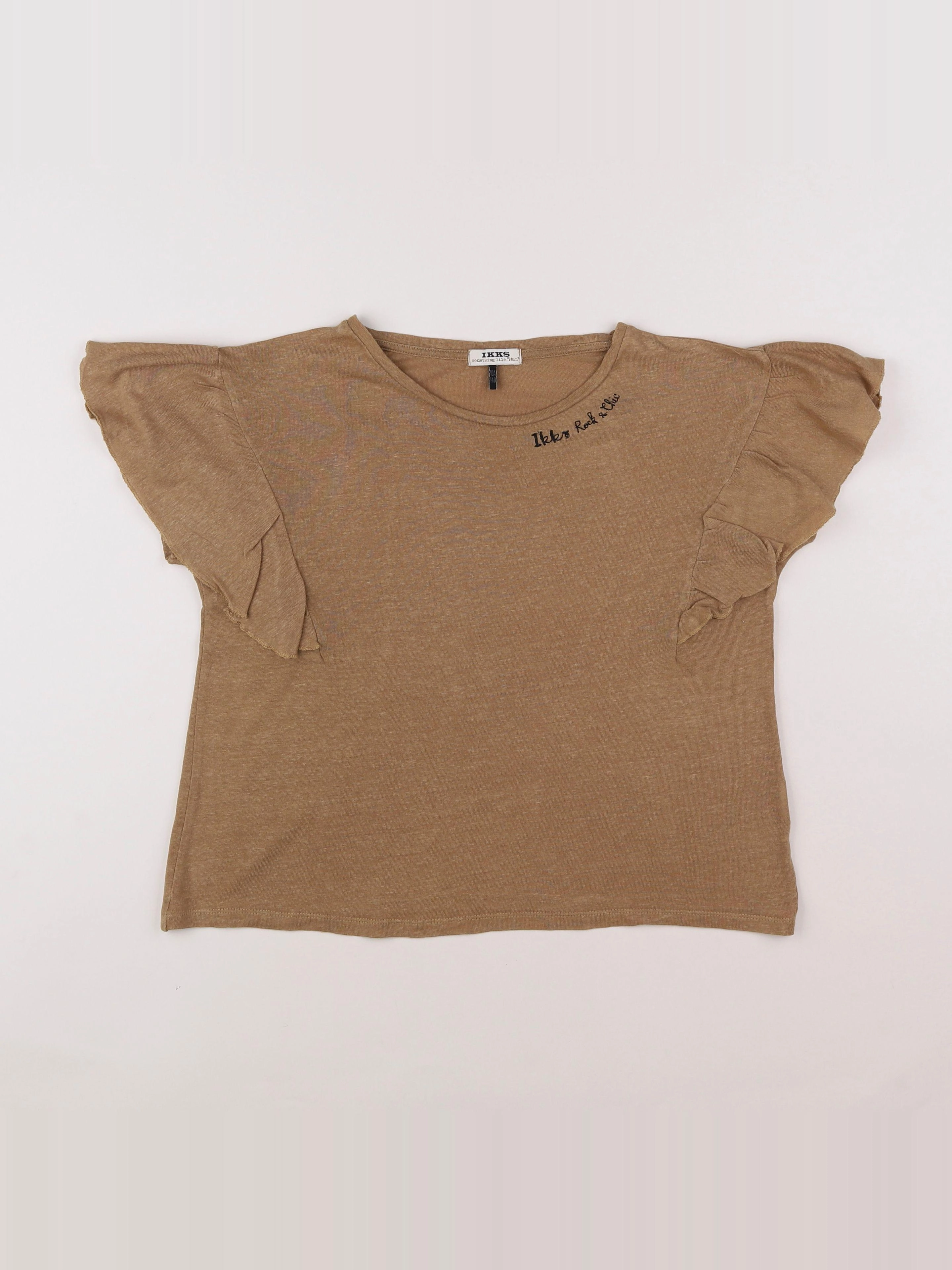IKKS - tee-shirt marron - 10 ans