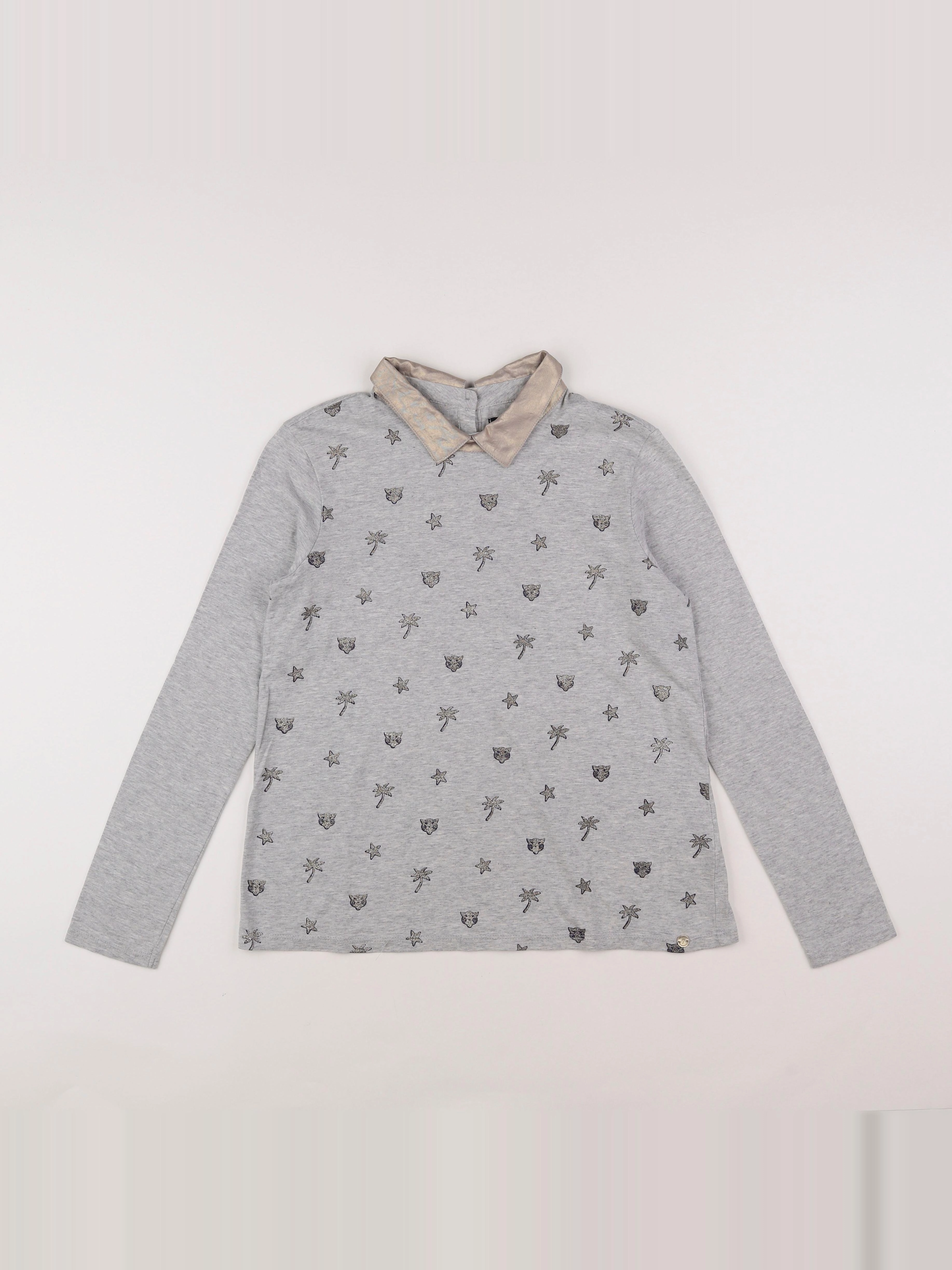 IKKS - tee-shirt gris - 12 ans