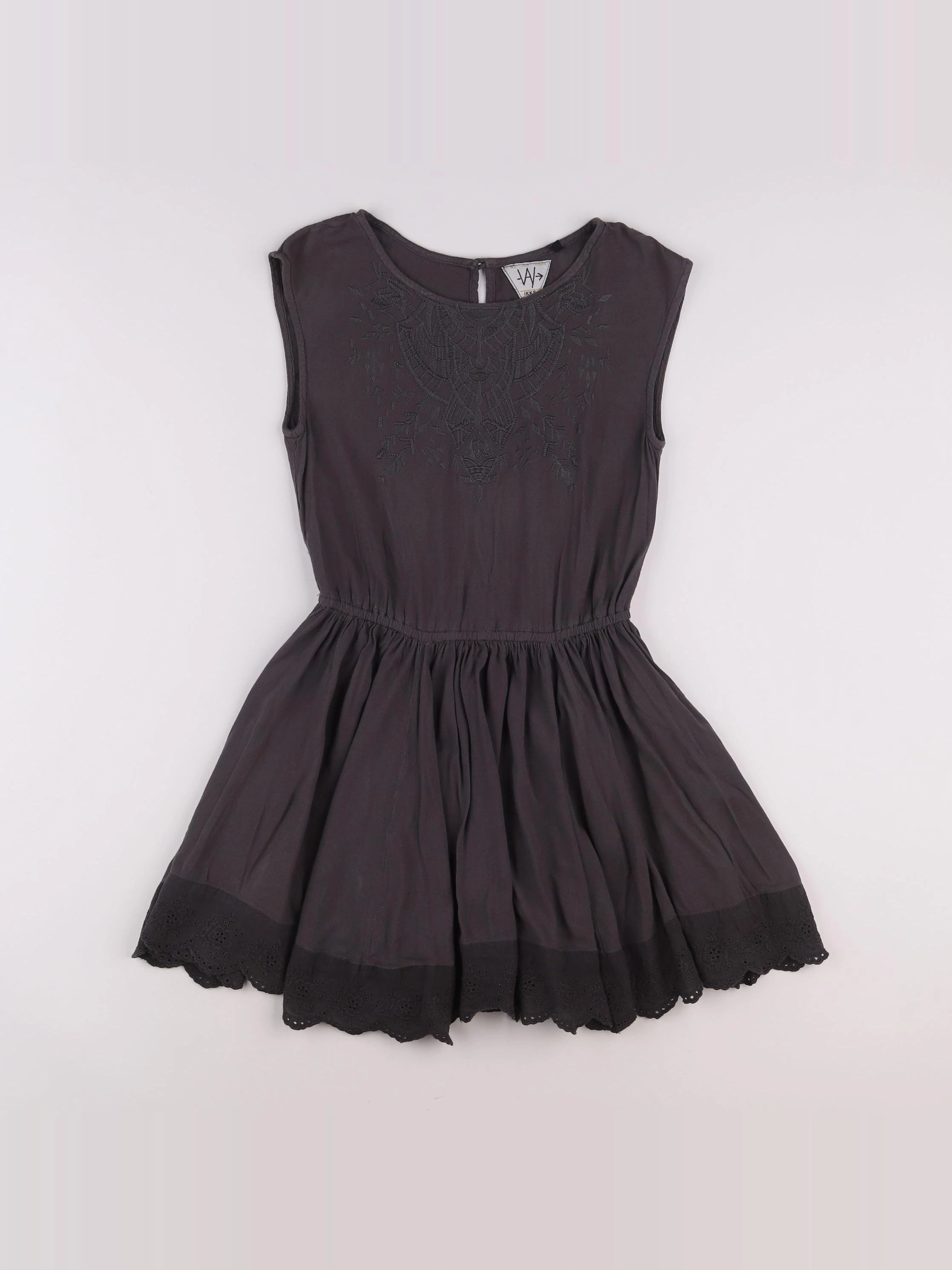 IKKS - robe gris - 10 ans