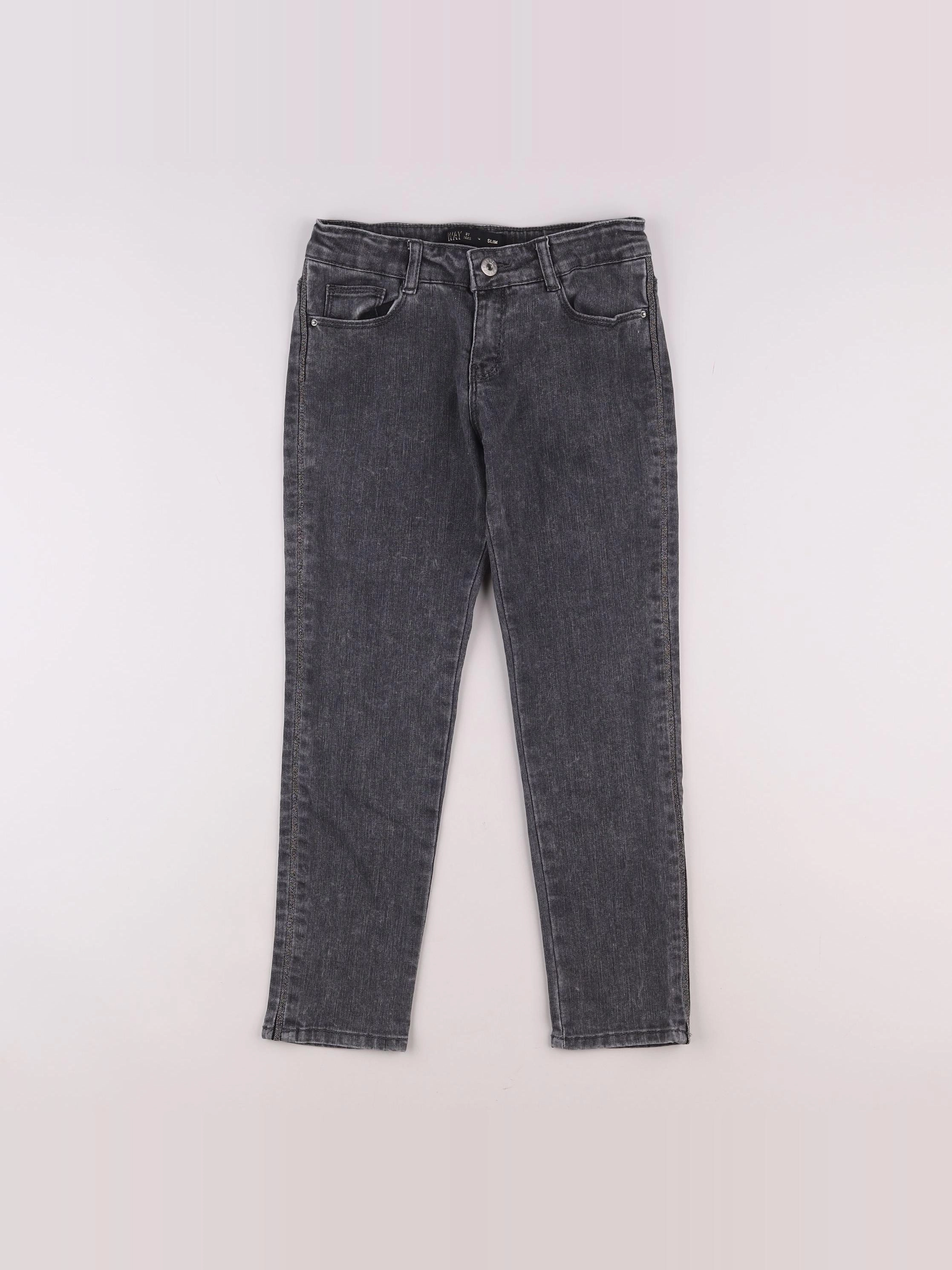 IKKS - jean gris - 10 ans