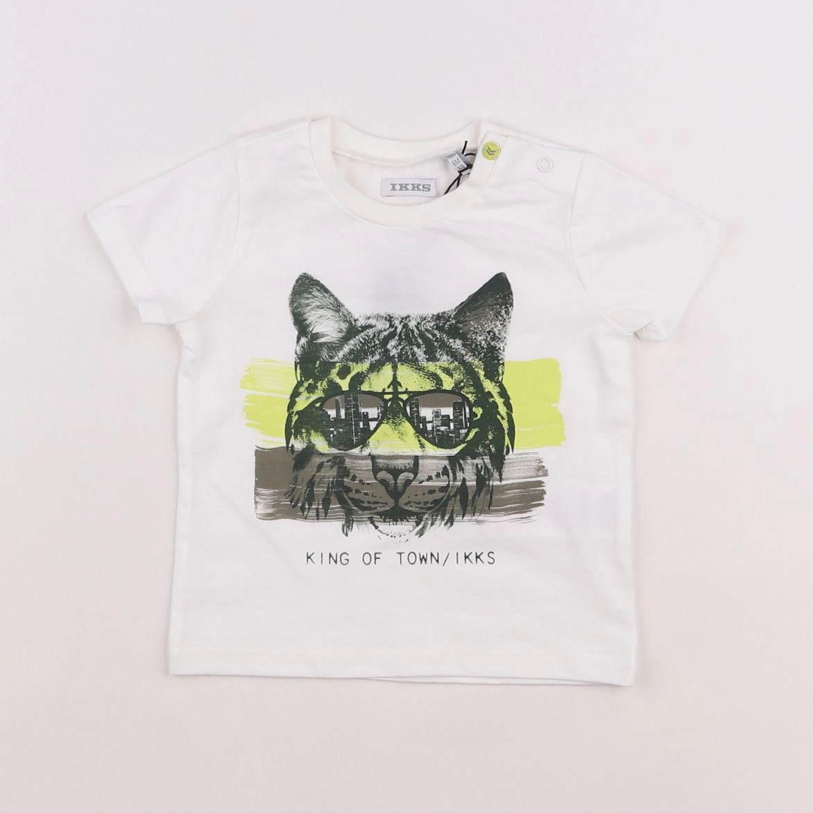 IKKS - tee-shirt blanc - 6 mois