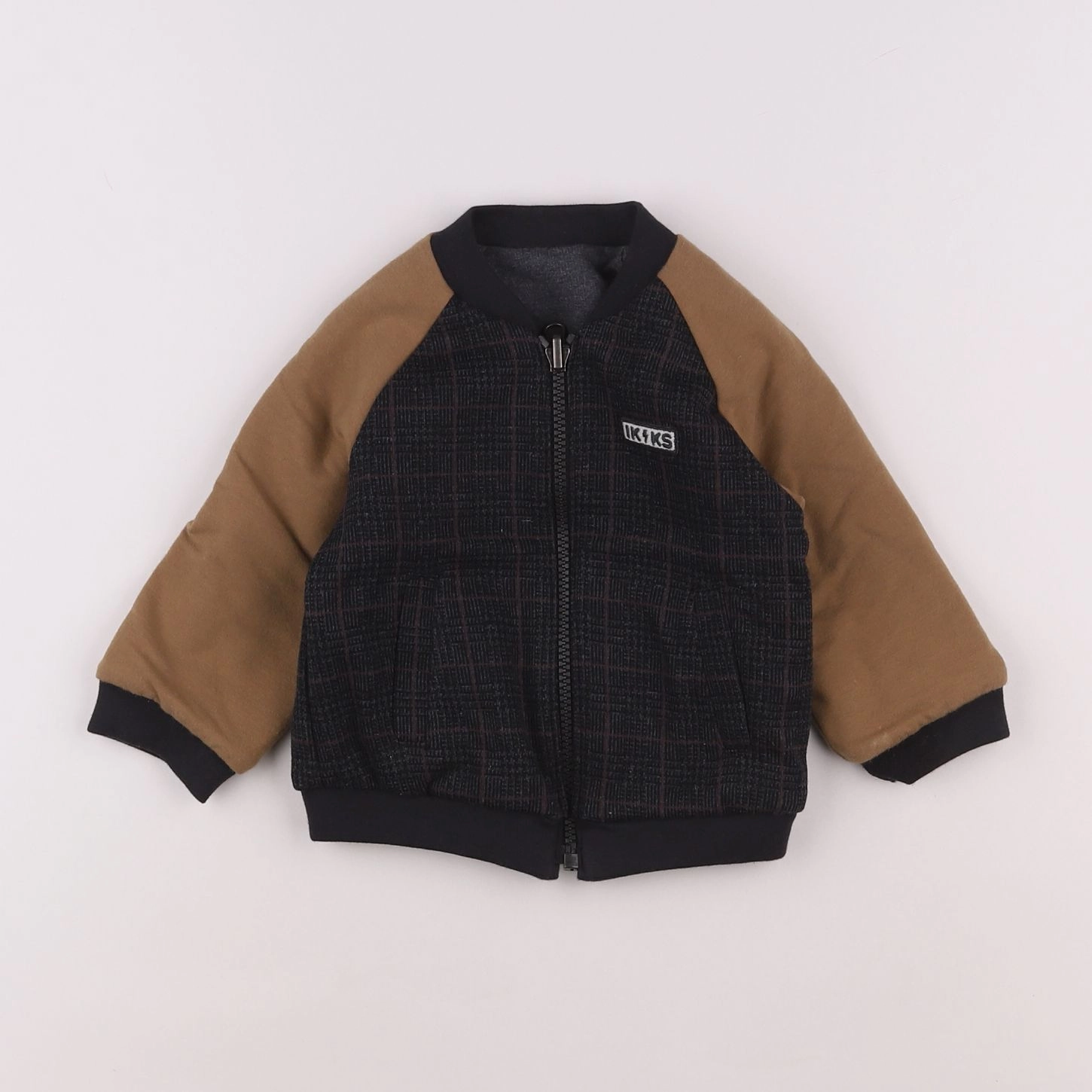 IKKS - veste réversible gris - 12 mois