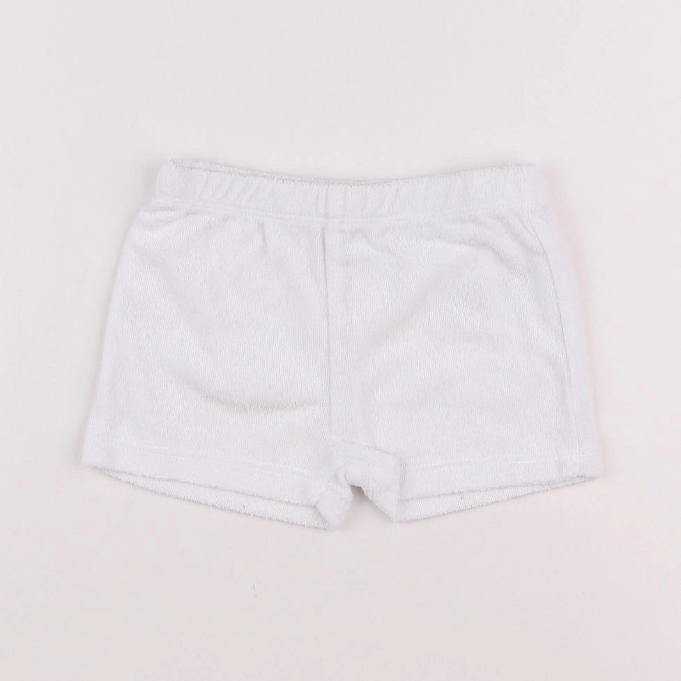 Vertbaudet - short blanc - 12 mois