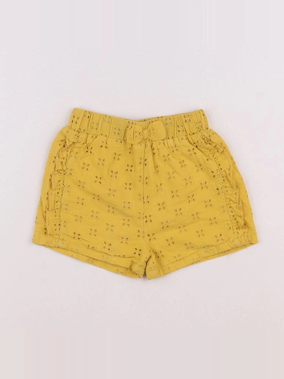 Vertbaudet - short jaune - 12 mois