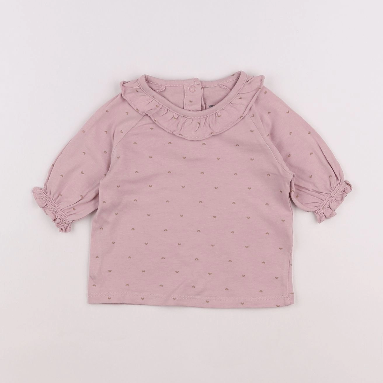 Vertbaudet - tee-shirt violet - 12 mois