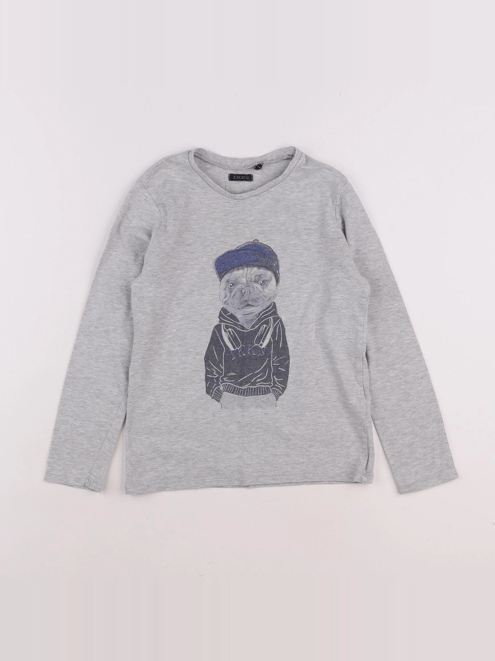 IKKS - tee-shirt gris - 6 ans