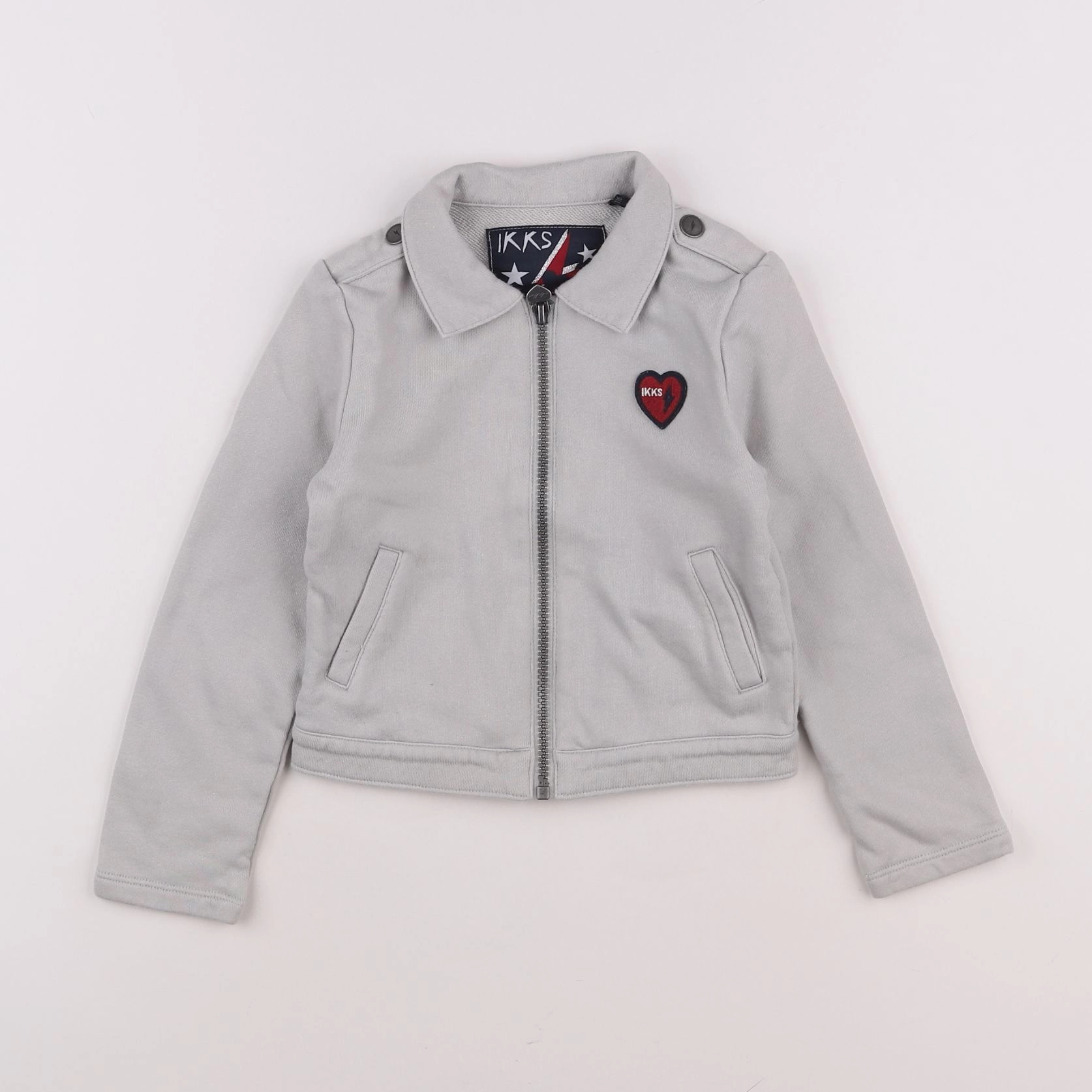IKKS - sweat gris - 6 ans