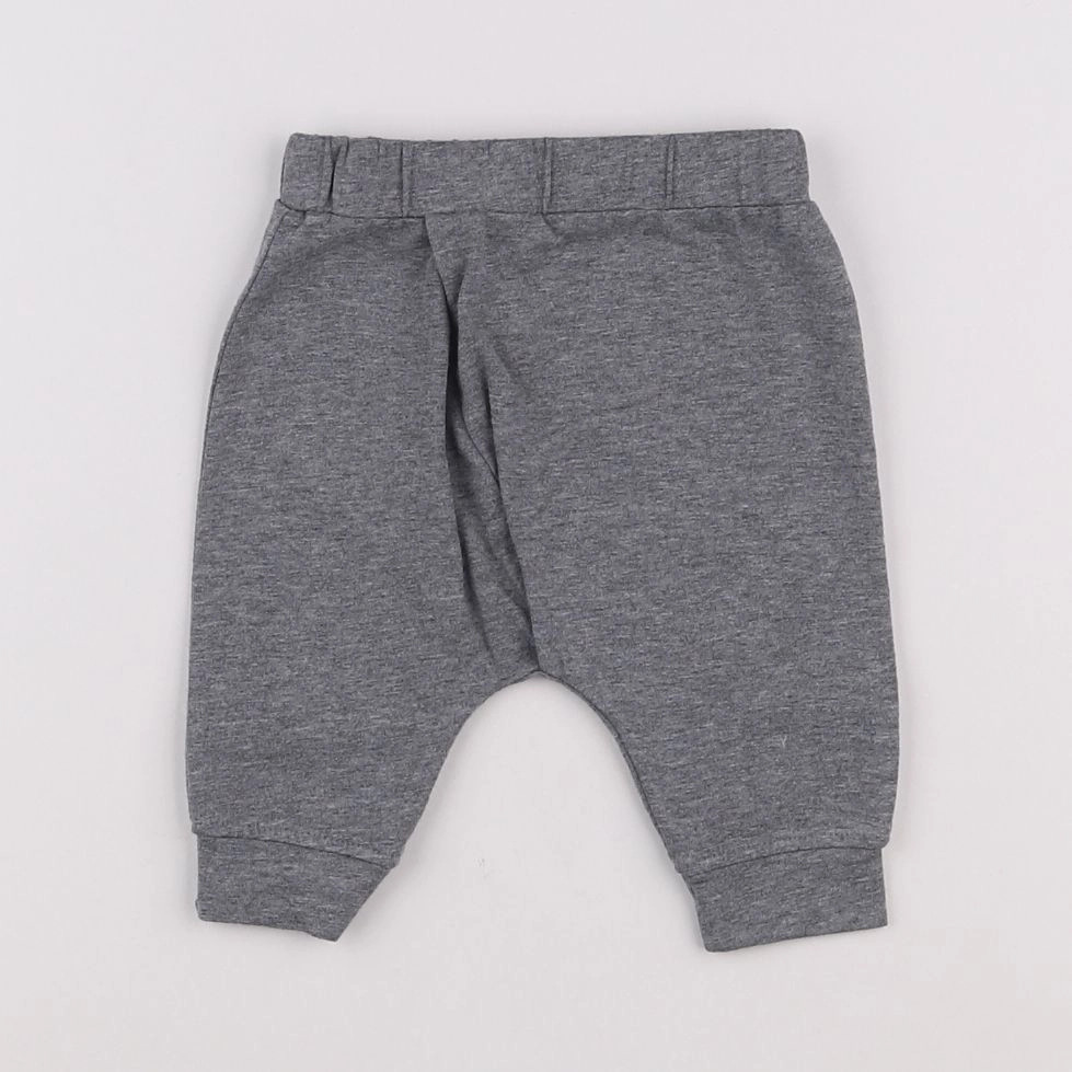 Vertbaudet - sarouel gris - 3 mois