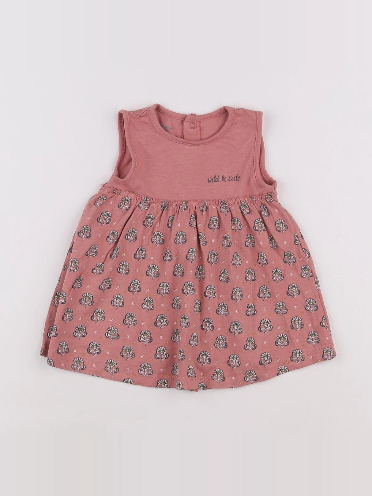 Vertbaudet - robe rose - 3 mois