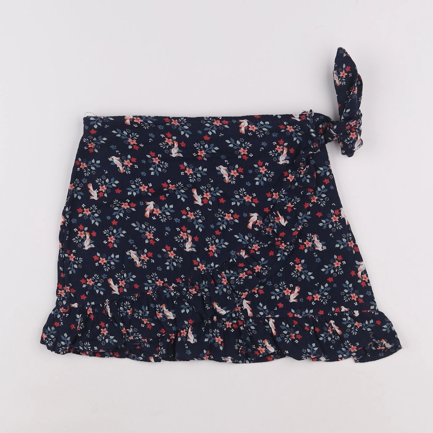 Vertbaudet - jupe bleu, rose - 8 ans