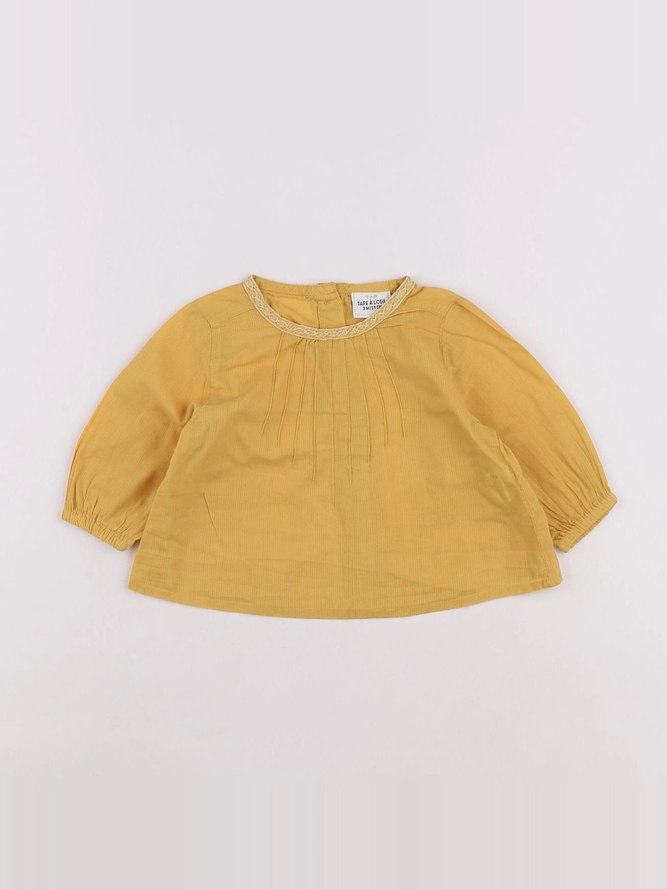 Tape à l'oeil - blouse jaune - 3 mois