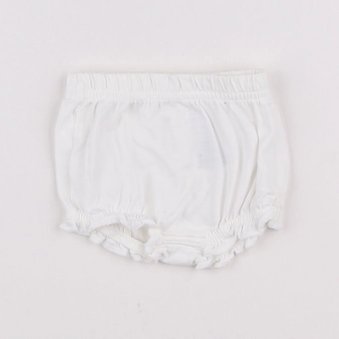 H&M - bloomer blanc - 0/1 mois