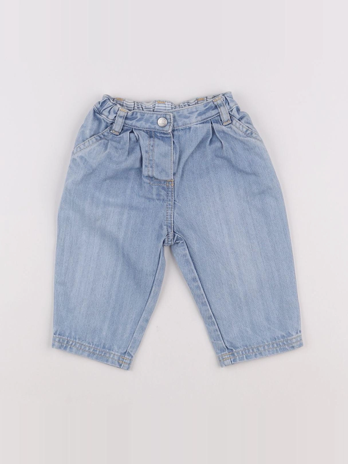 Petit Bateau - jean bleu - 6 mois