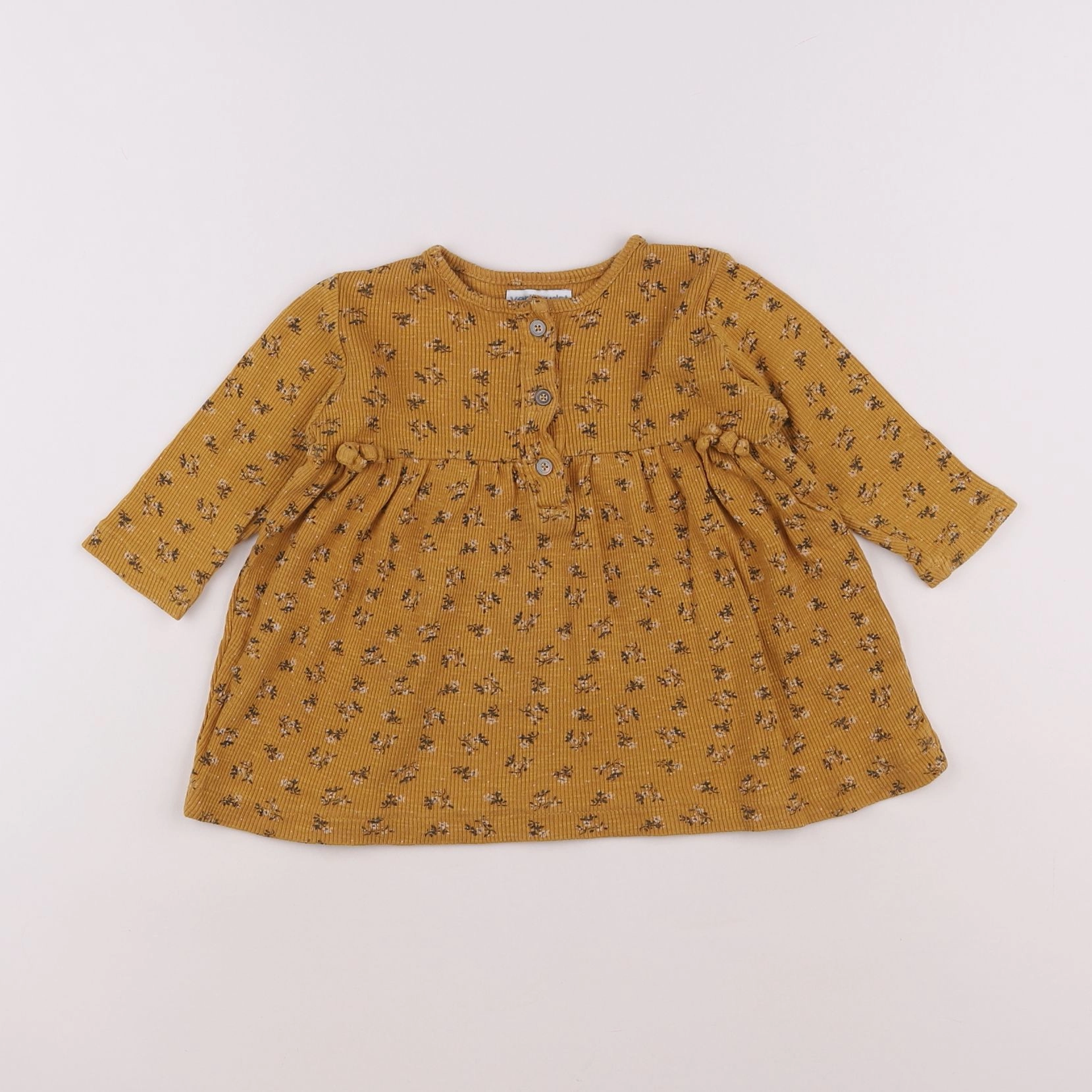 Vertbaudet - robe jaune - 12 mois