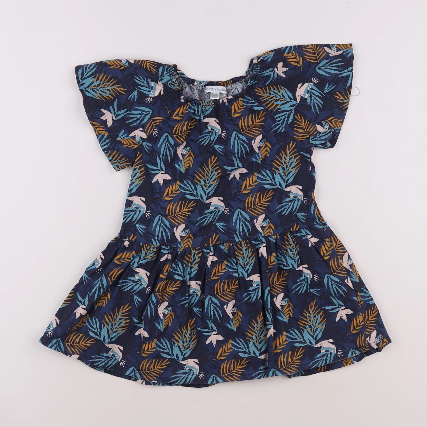 Vertbaudet - robe bleu - 3 ans