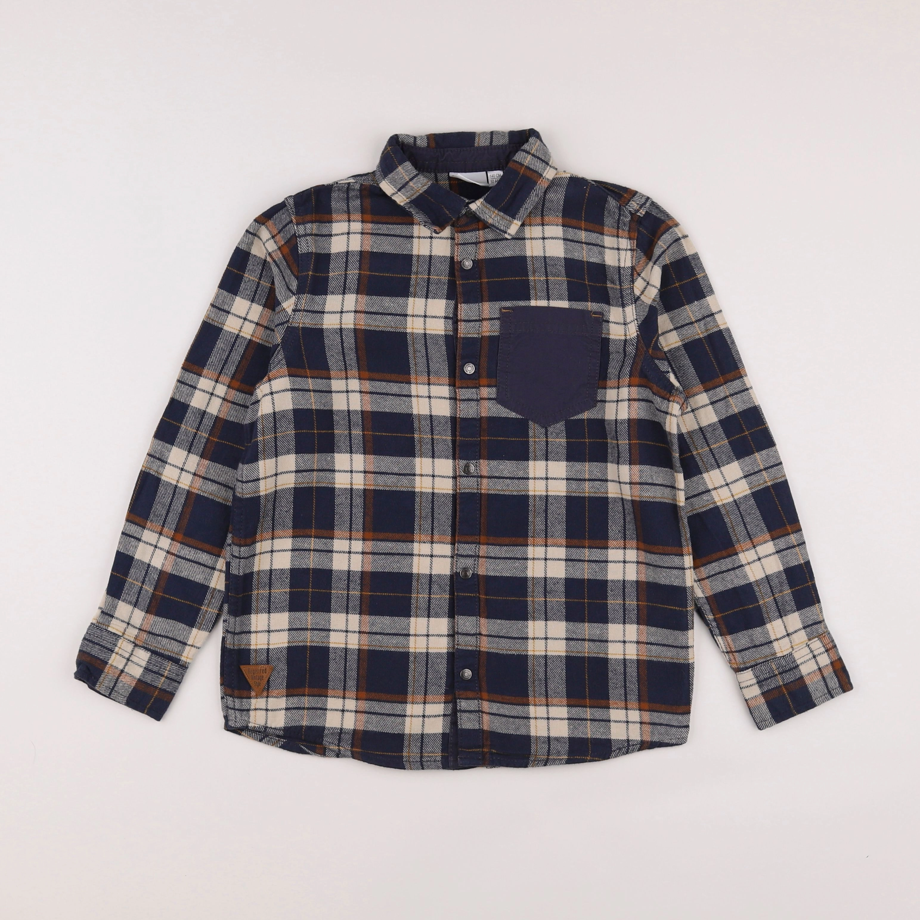 Vertbaudet - chemise bleu - 10 ans