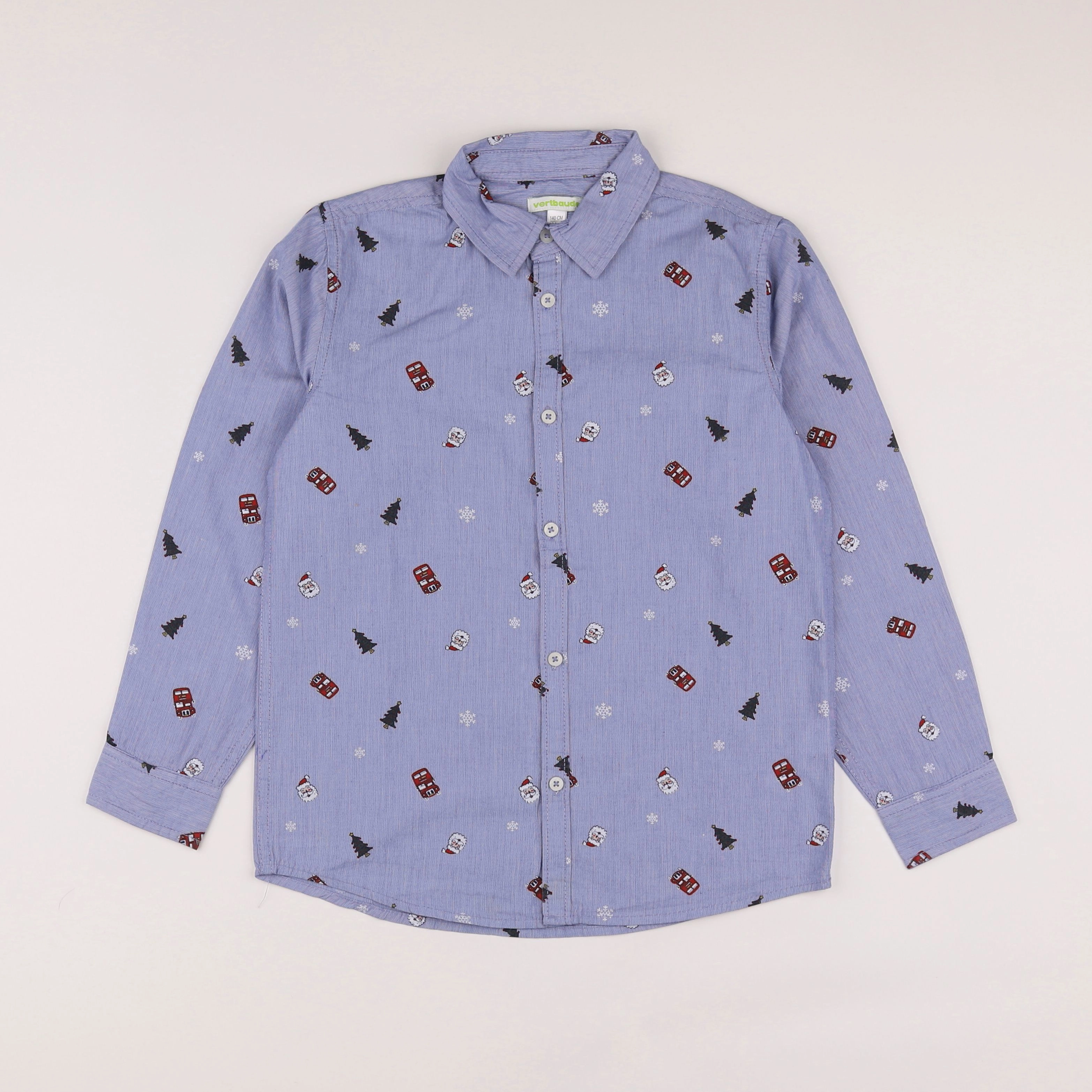 Vertbaudet - chemise bleu - 10 ans