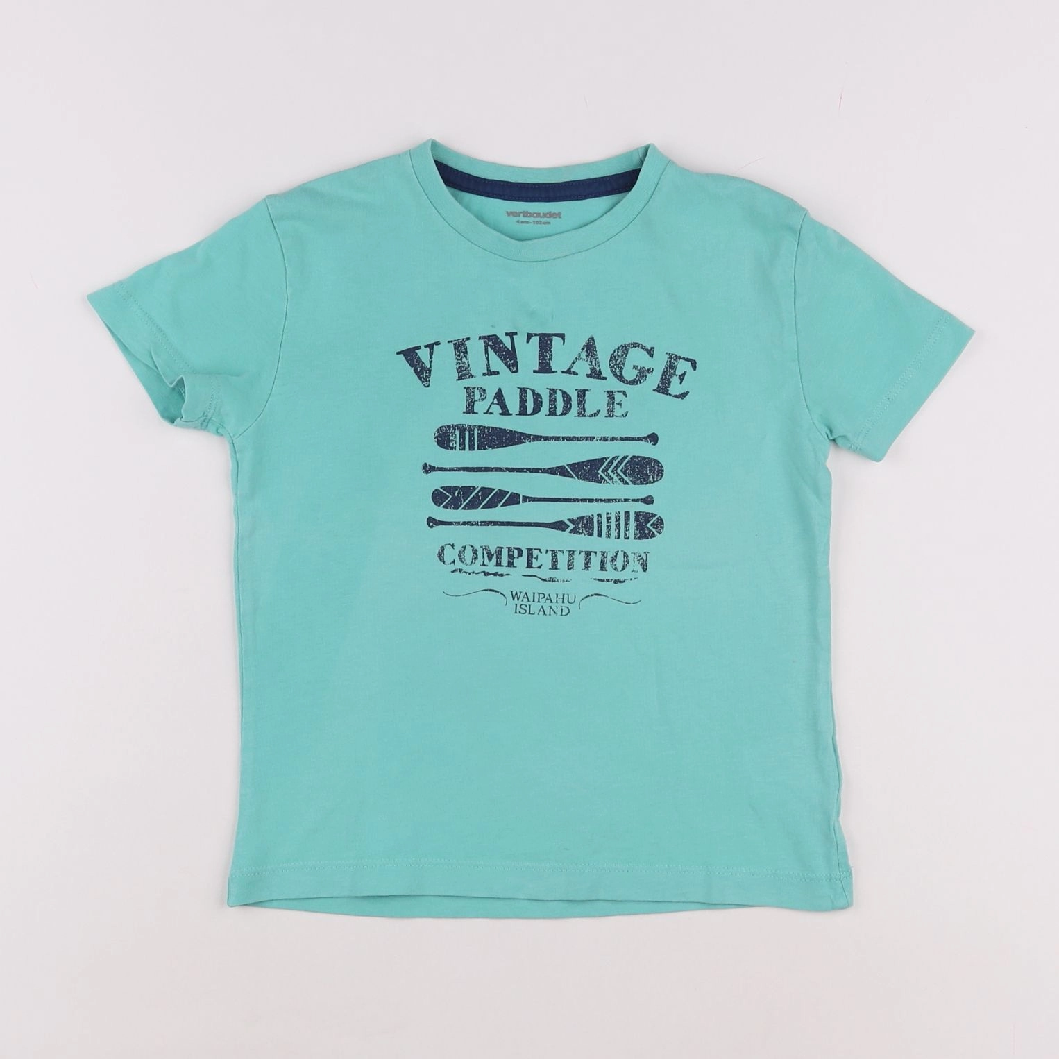 Vertbaudet - tee-shirt vert - 4 ans