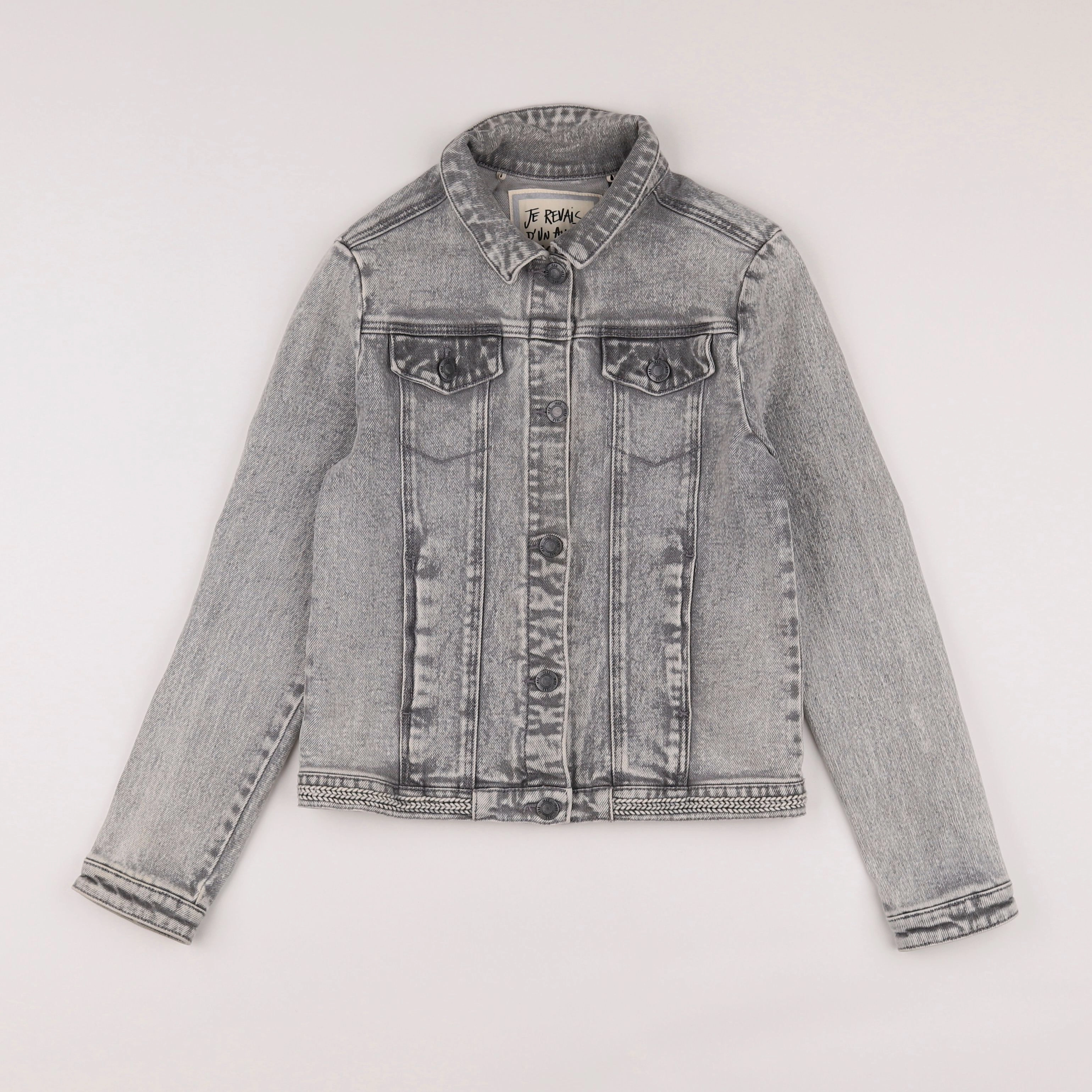 IKKS - veste gris - 10 ans