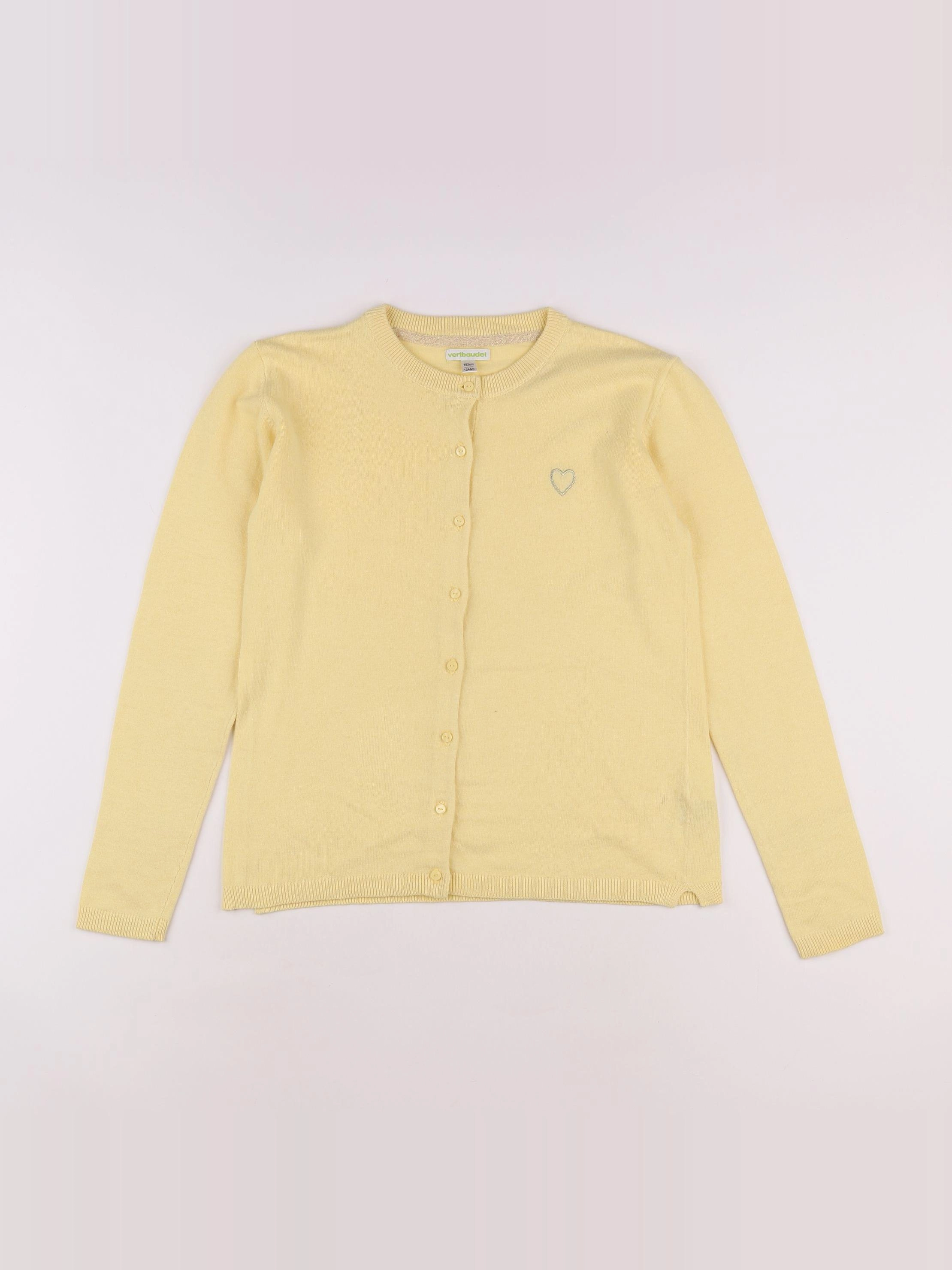 Vertbaudet - gilet jaune - 12 ans