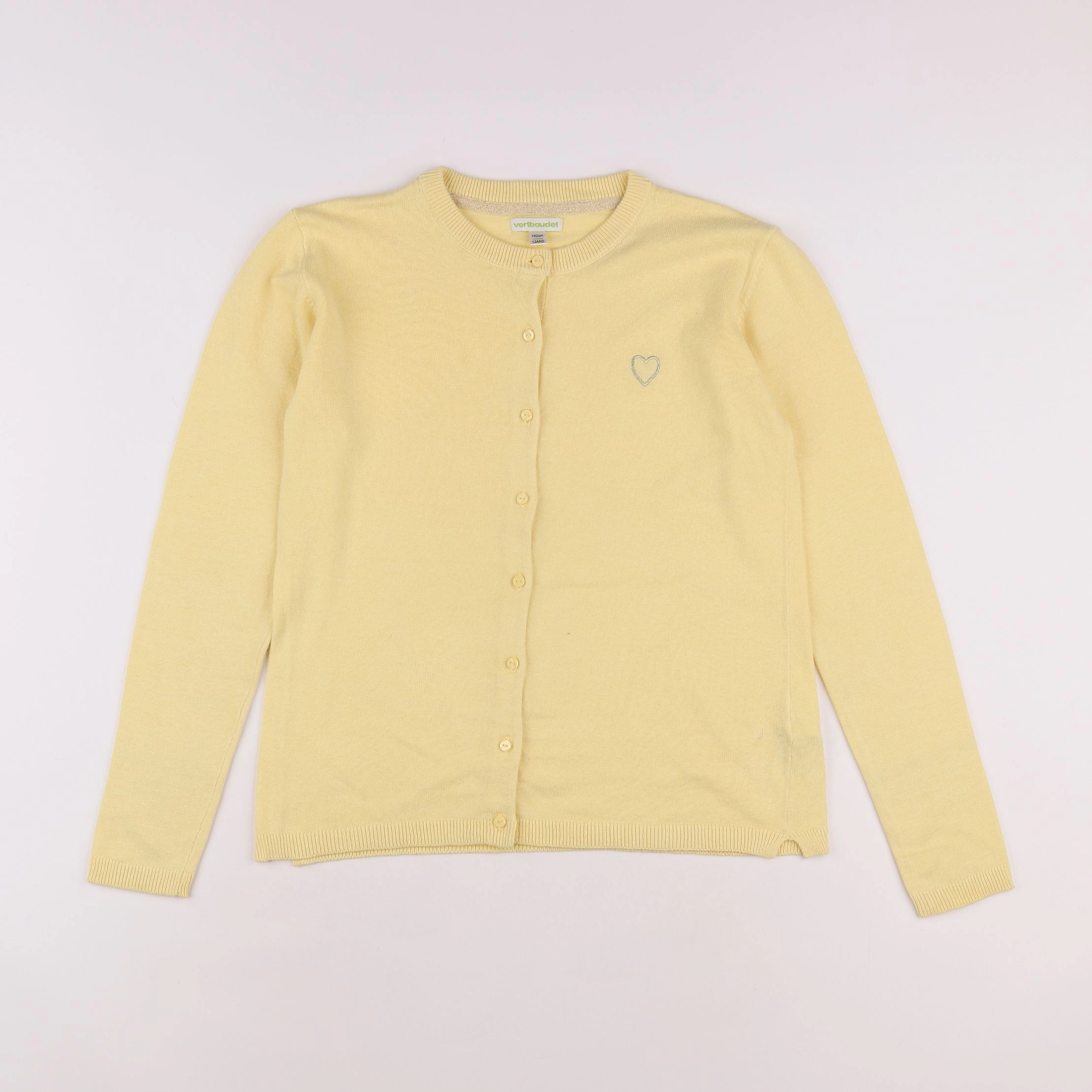 Vertbaudet - gilet jaune - 12 ans