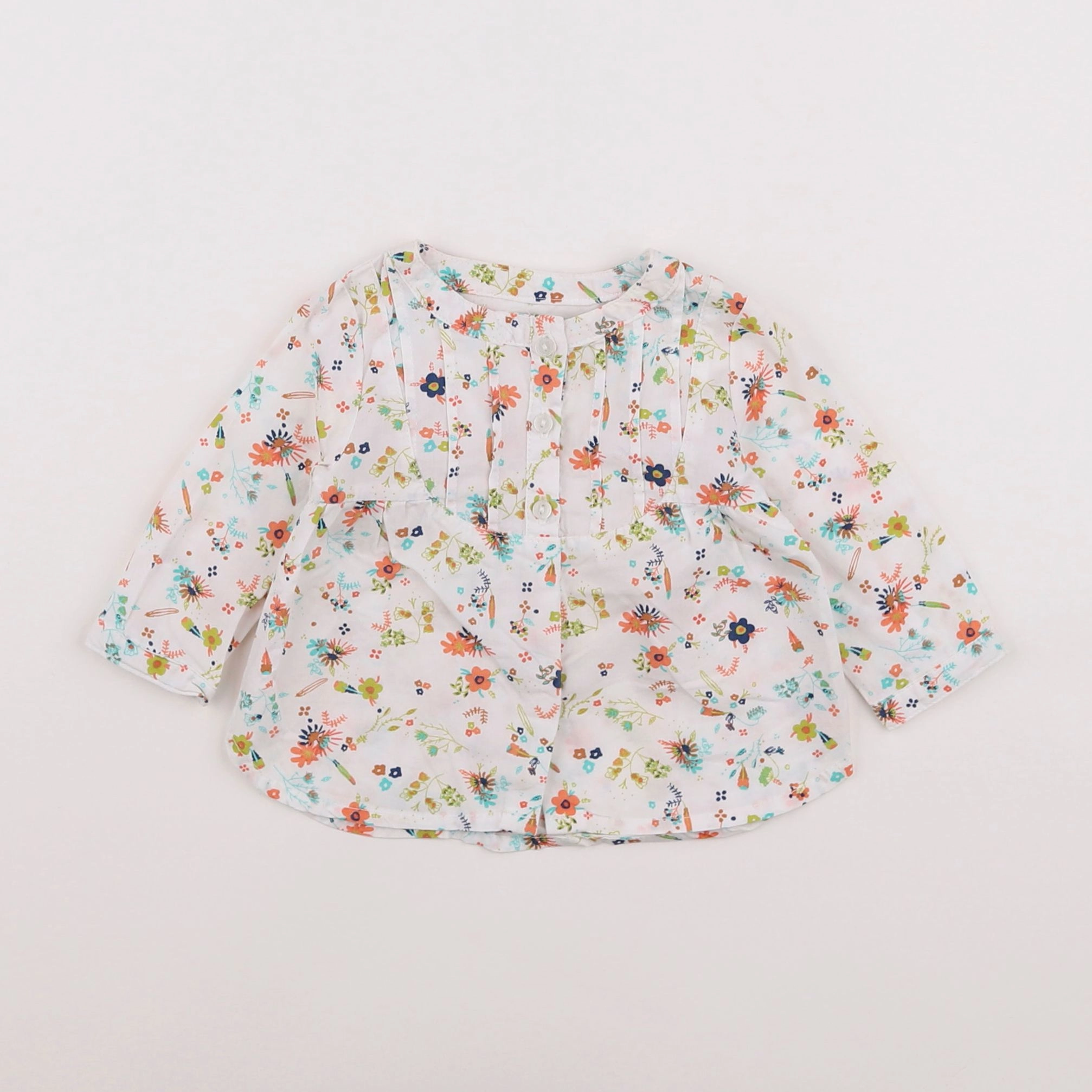 Vertbaudet - blouse blanc - 3 mois
