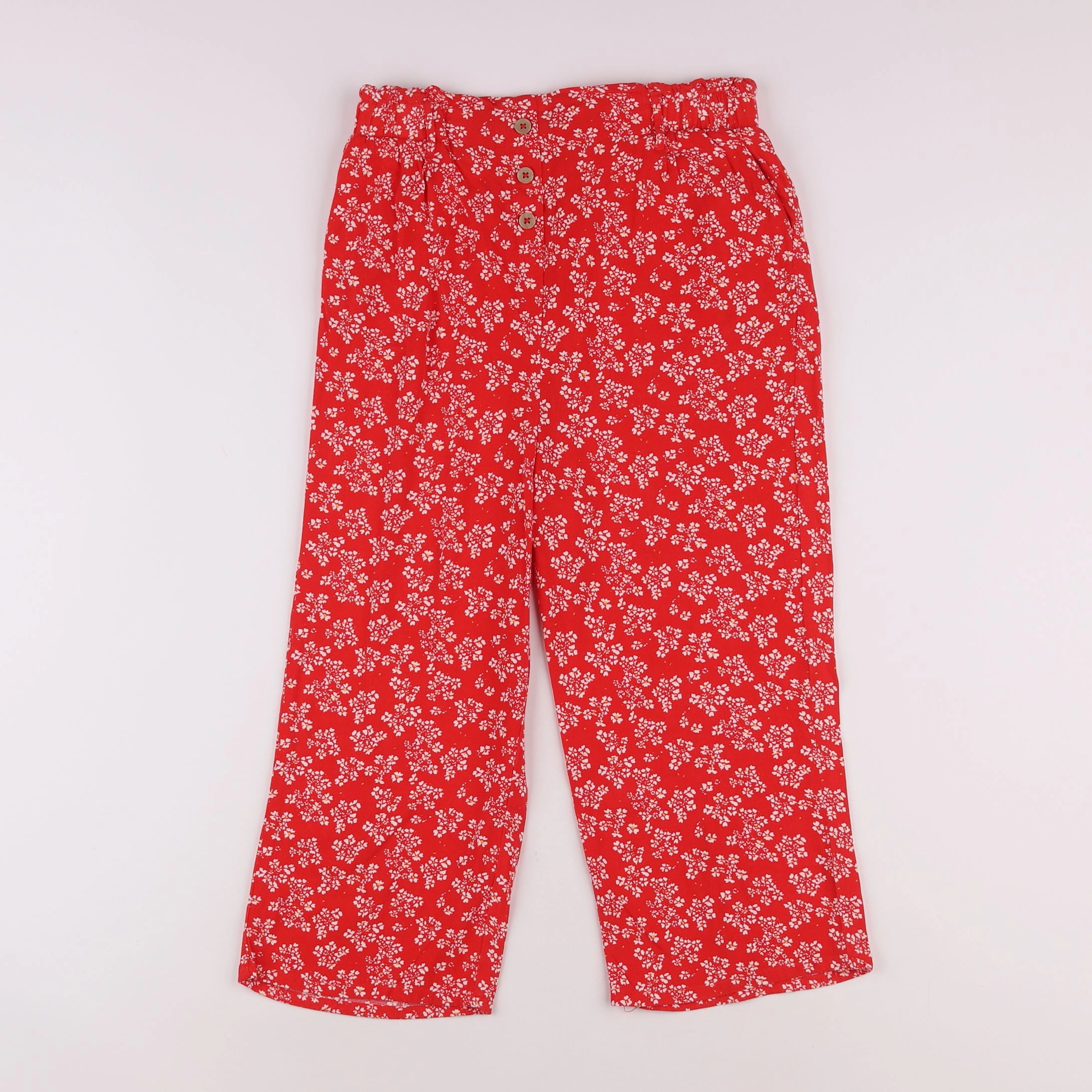 Vertbaudet - pantalon rouge - 12 ans