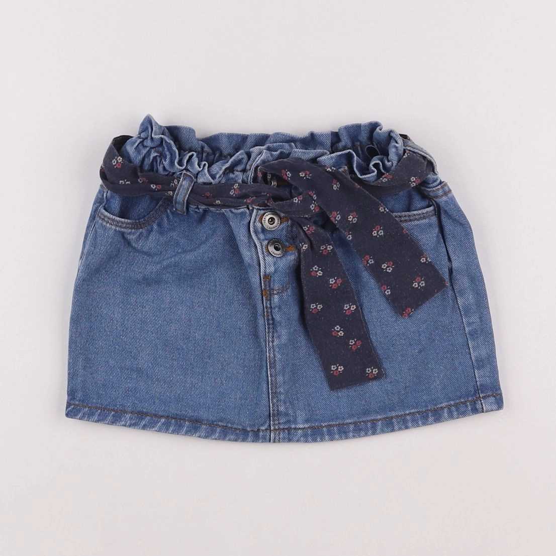 Vertbaudet - jupe bleu - 3 ans