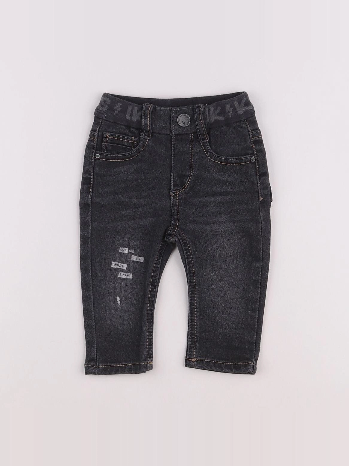 IKKS - jean gris - 6 mois