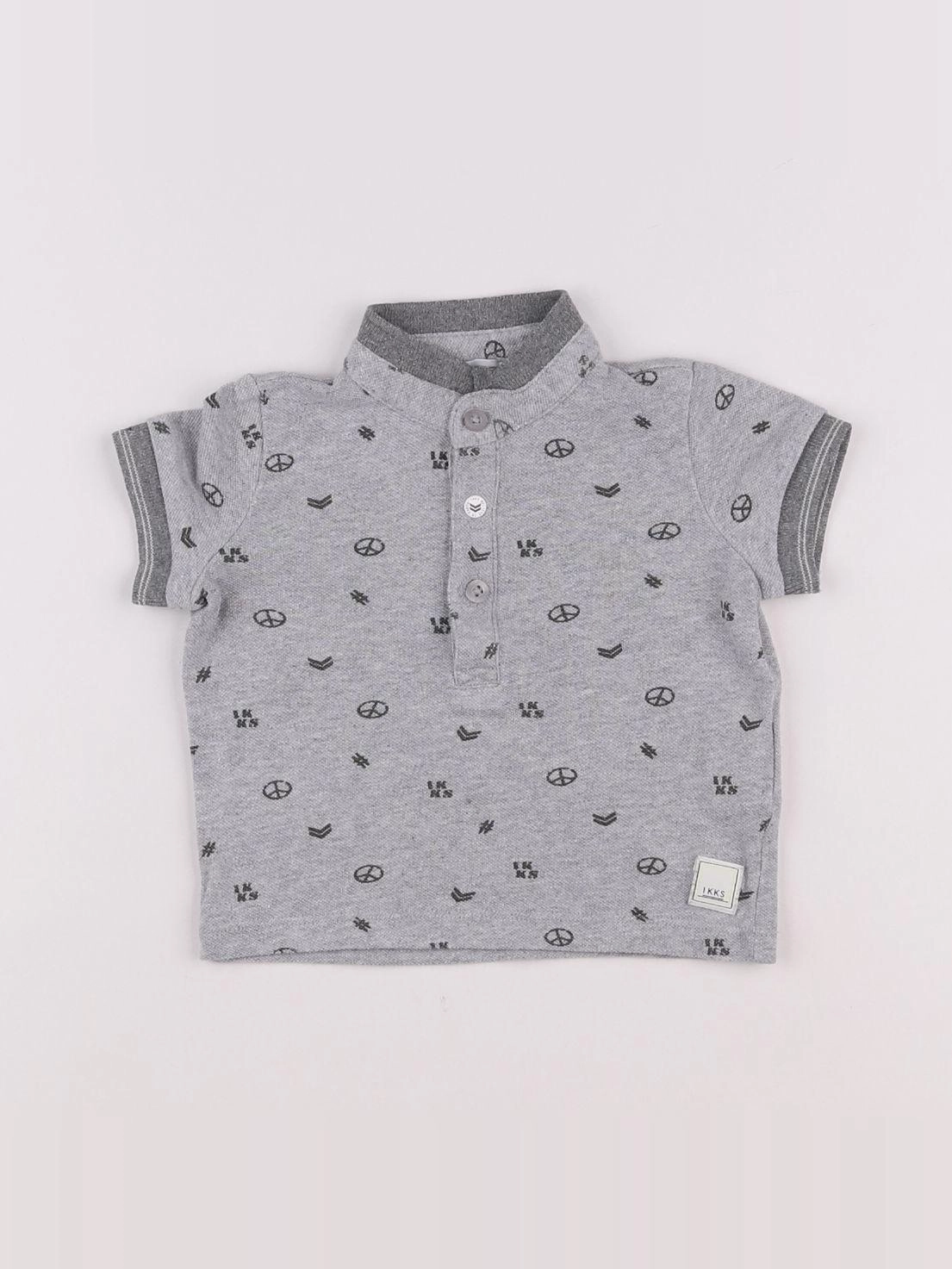 IKKS - polo gris - 6 mois