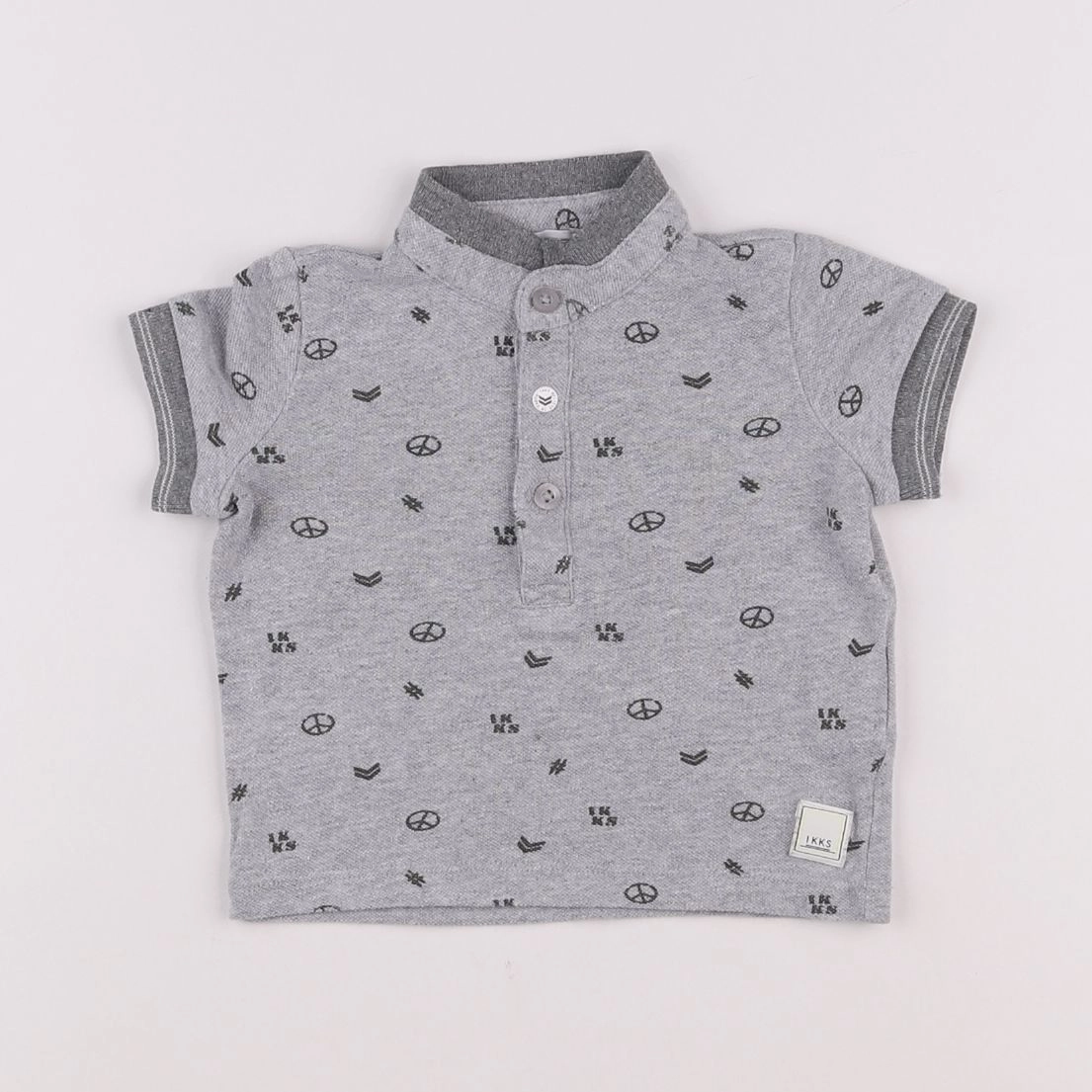 IKKS - polo gris - 6 mois