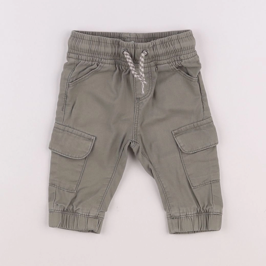 Vertbaudet - pantalon vert - 3 mois