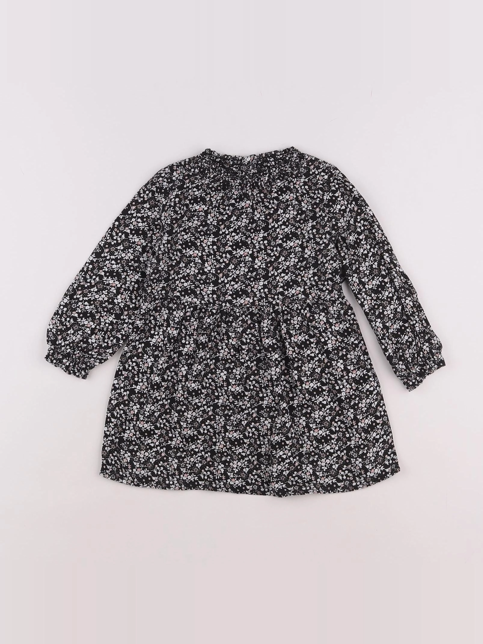 IKKS - robe noir, rose - 18 mois