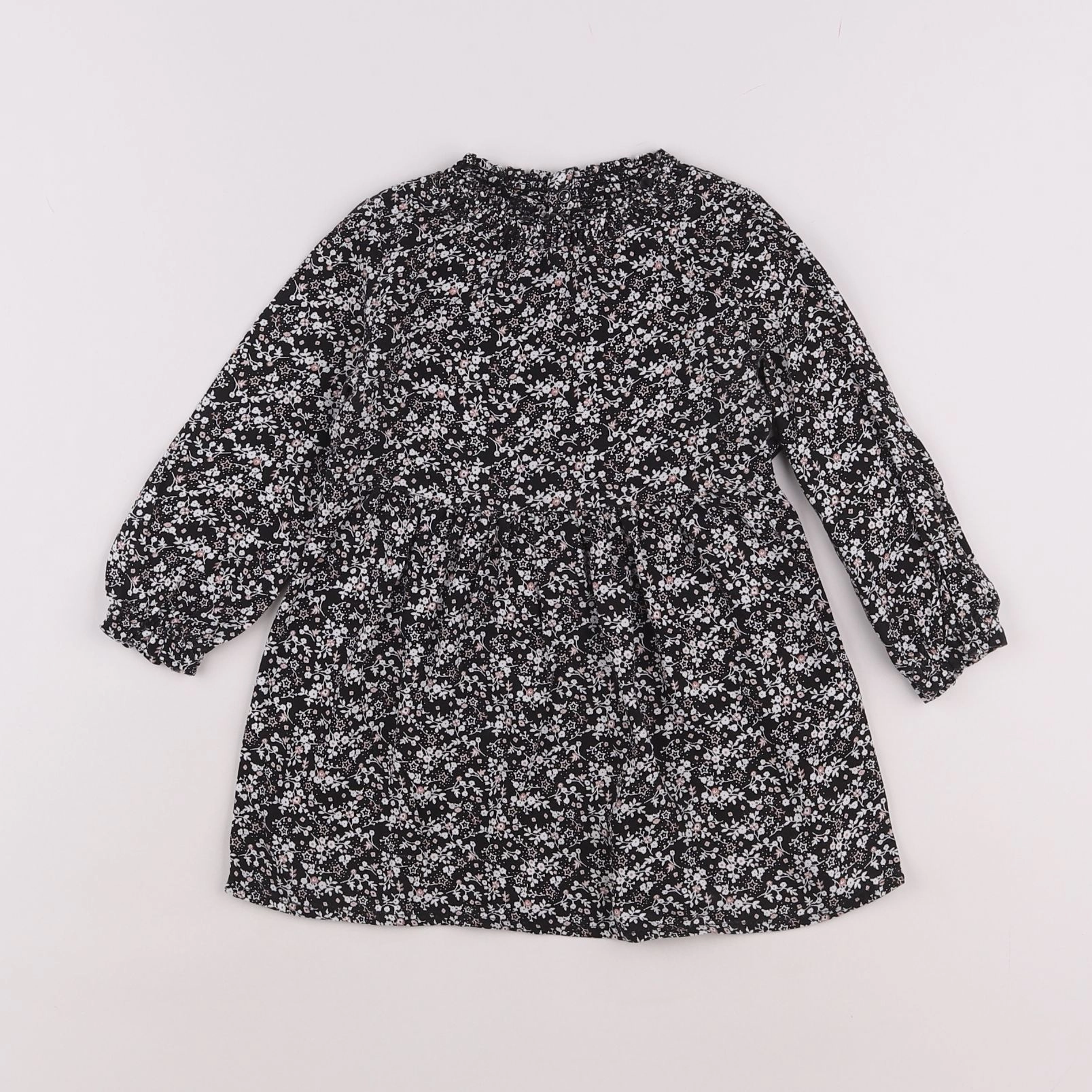 IKKS - robe noir, rose - 18 mois