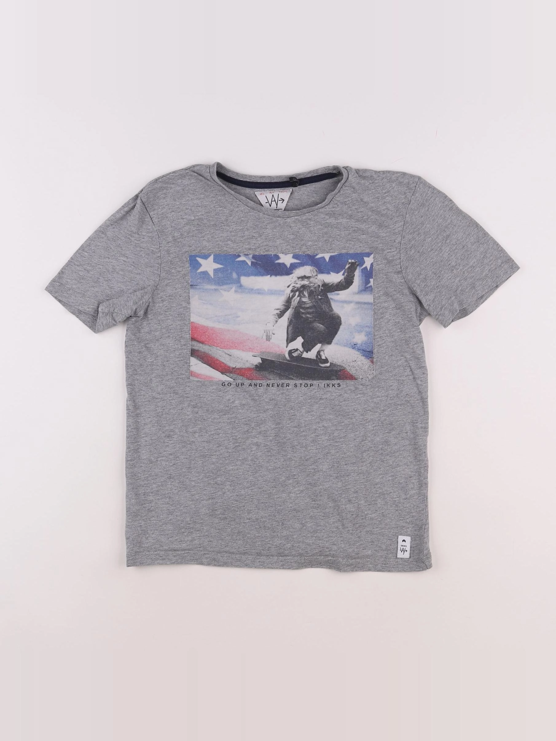 IKKS - tee-shirt gris - 12 ans