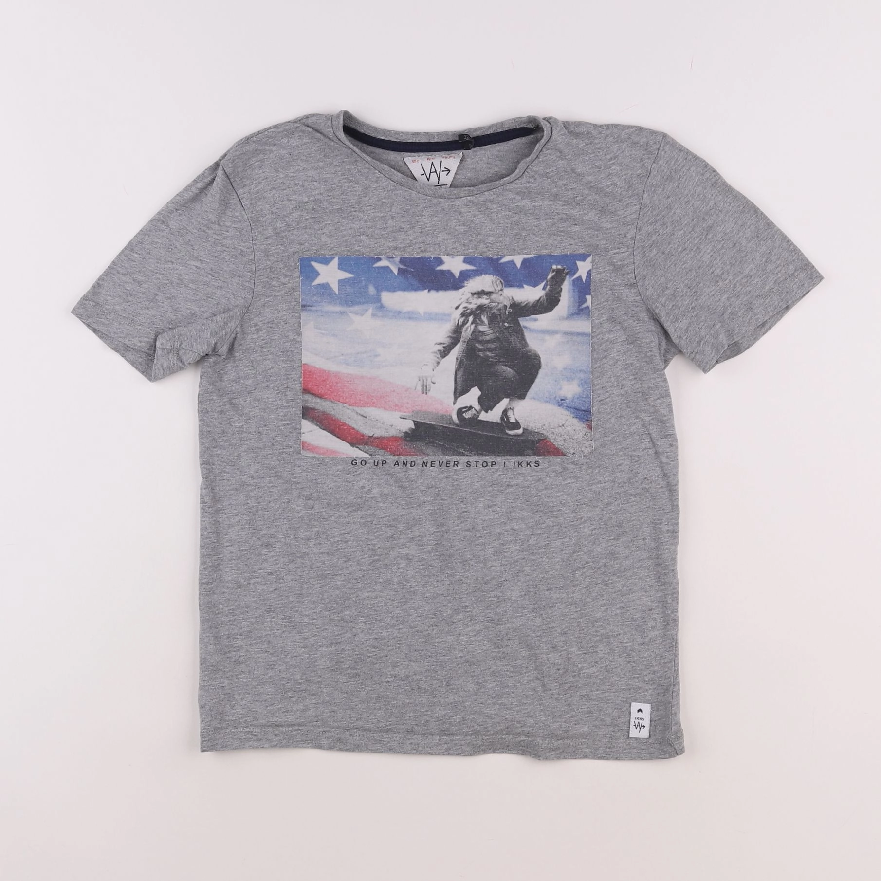 IKKS - tee-shirt gris - 12 ans