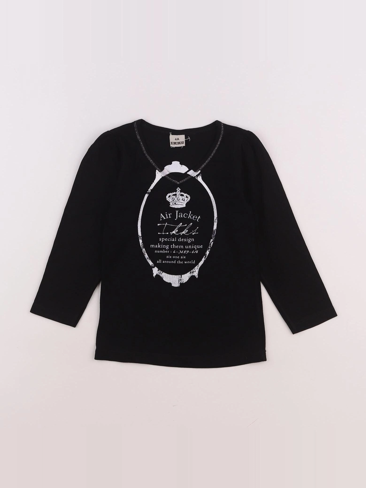 IKKS - tee-shirt noir - 4 ans