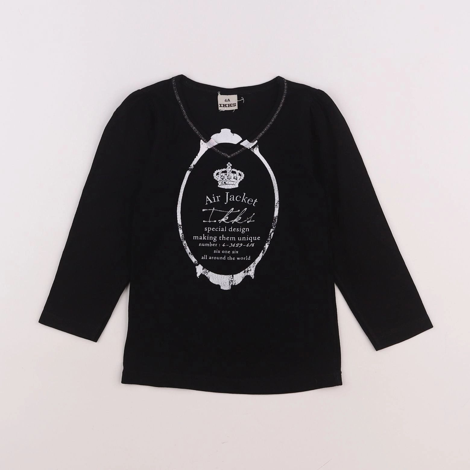 IKKS - tee-shirt noir - 4 ans