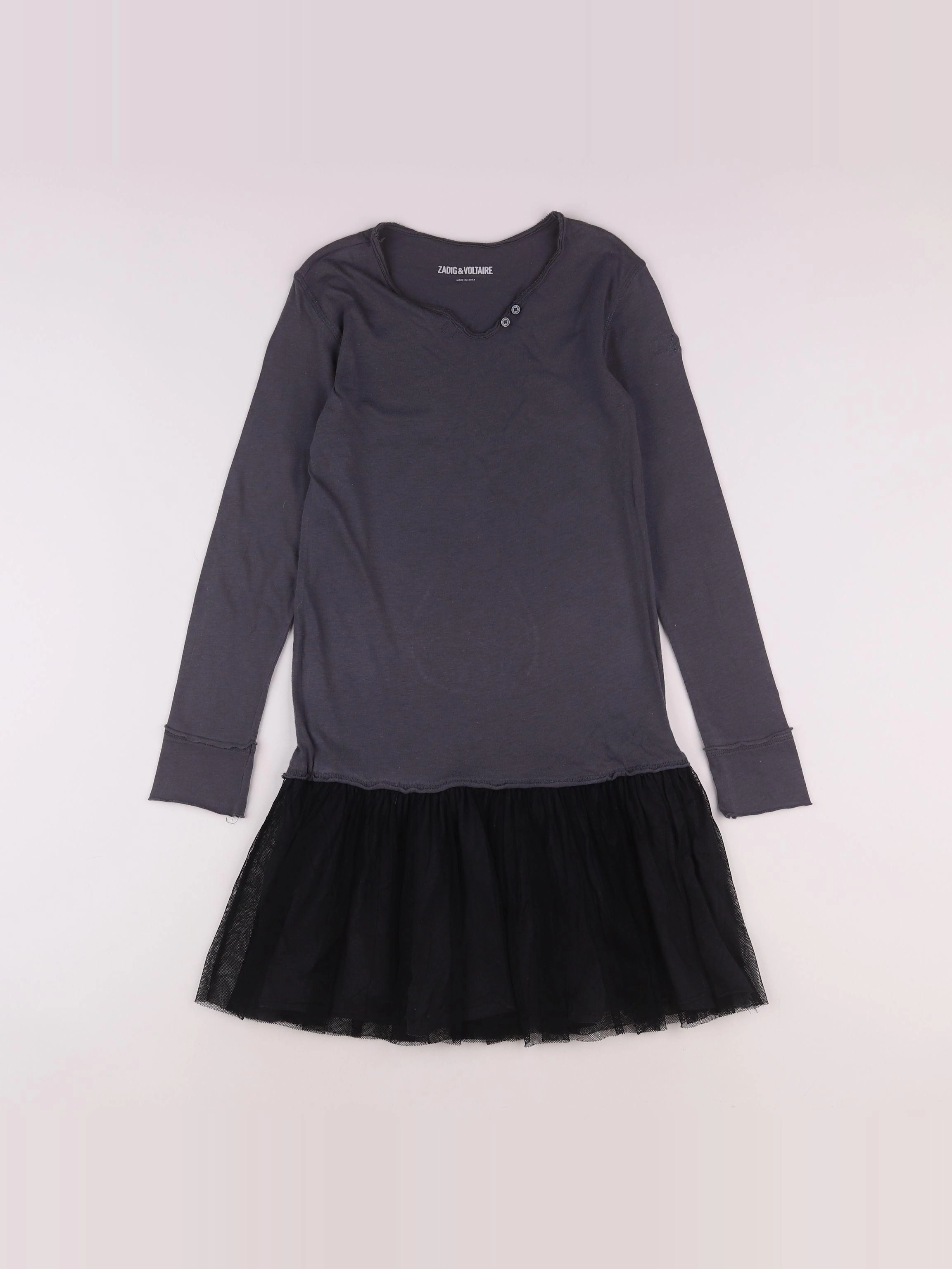 Zadig & Voltaire - robe gris - 10 ans