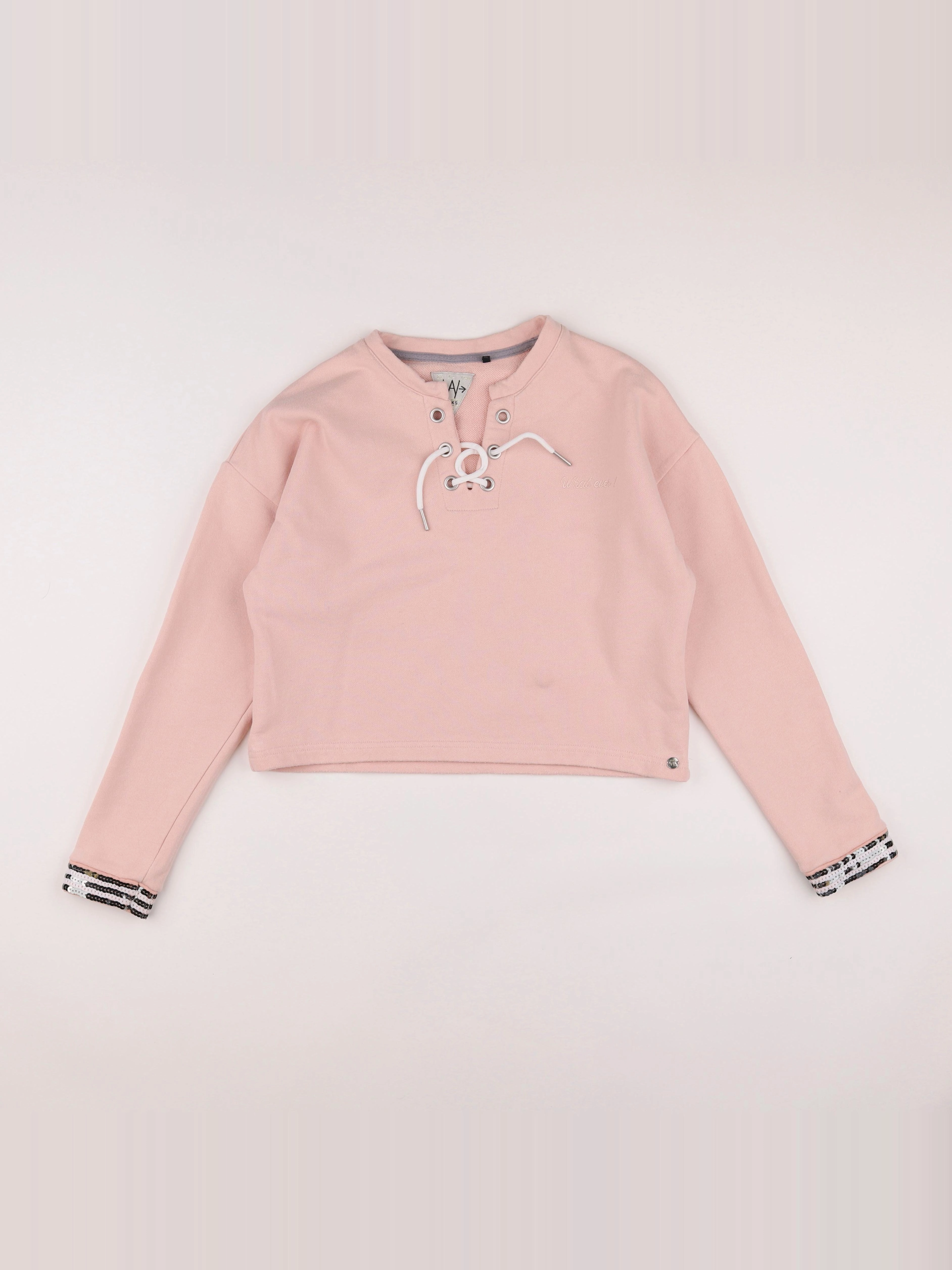 IKKS - sweat rose - 10 ans