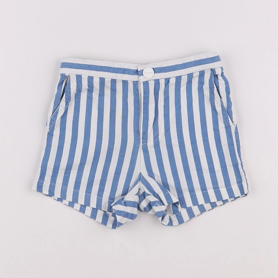 Jacadi - short bleu - 12 mois