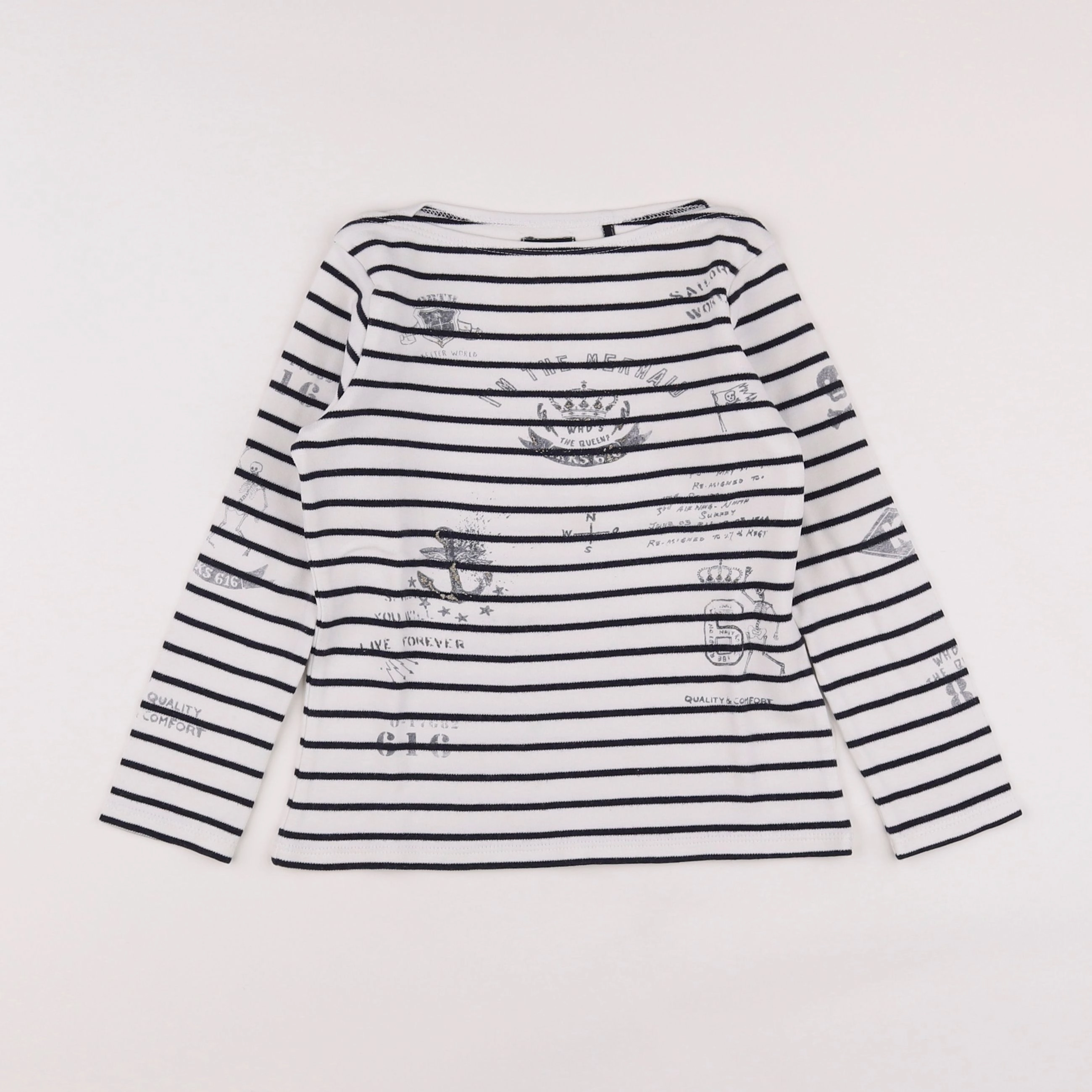 IKKS - tee-shirt blanc - 6 ans