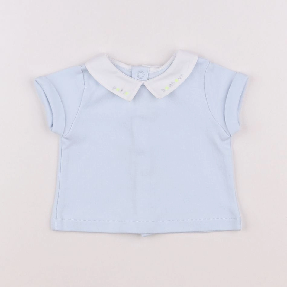 Jacadi - tee-shirt bleu - 1 mois