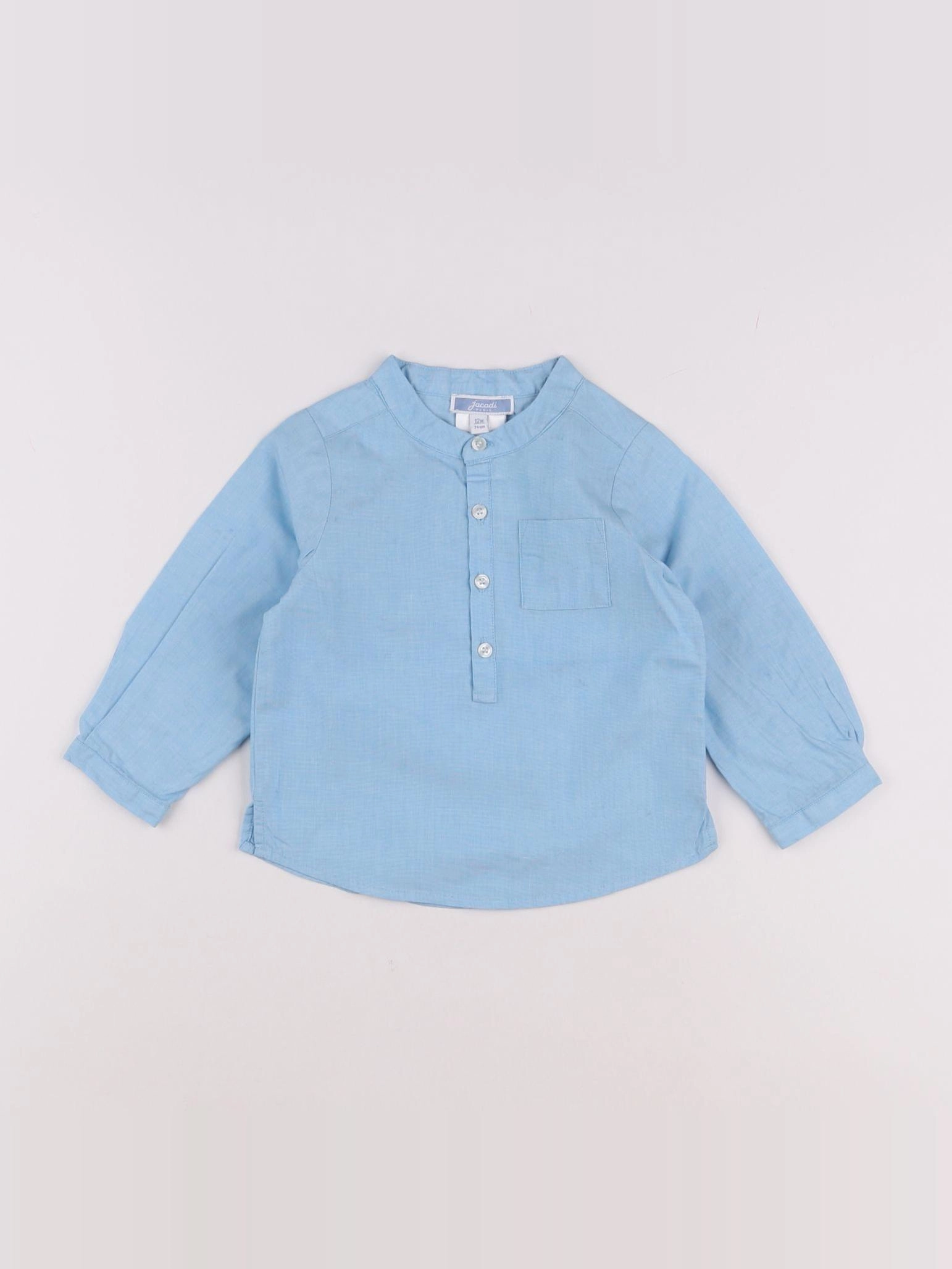 Jacadi - chemise bleu - 12 mois