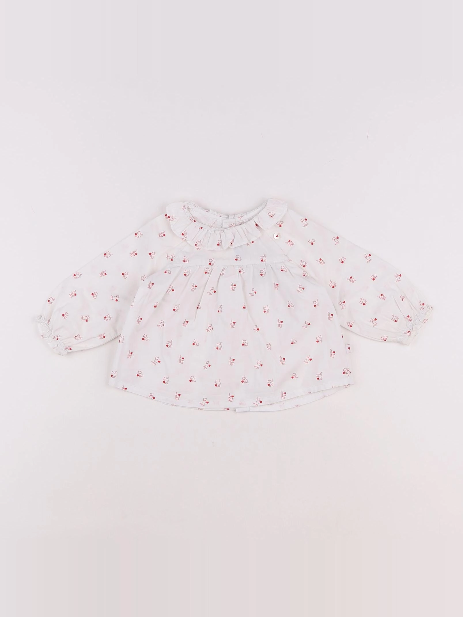 Jacadi - blouse blanc - 6 mois
