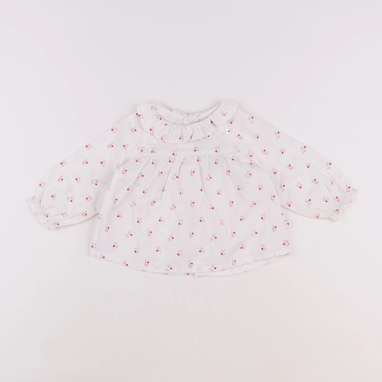 Jacadi - blouse blanc - 6 mois