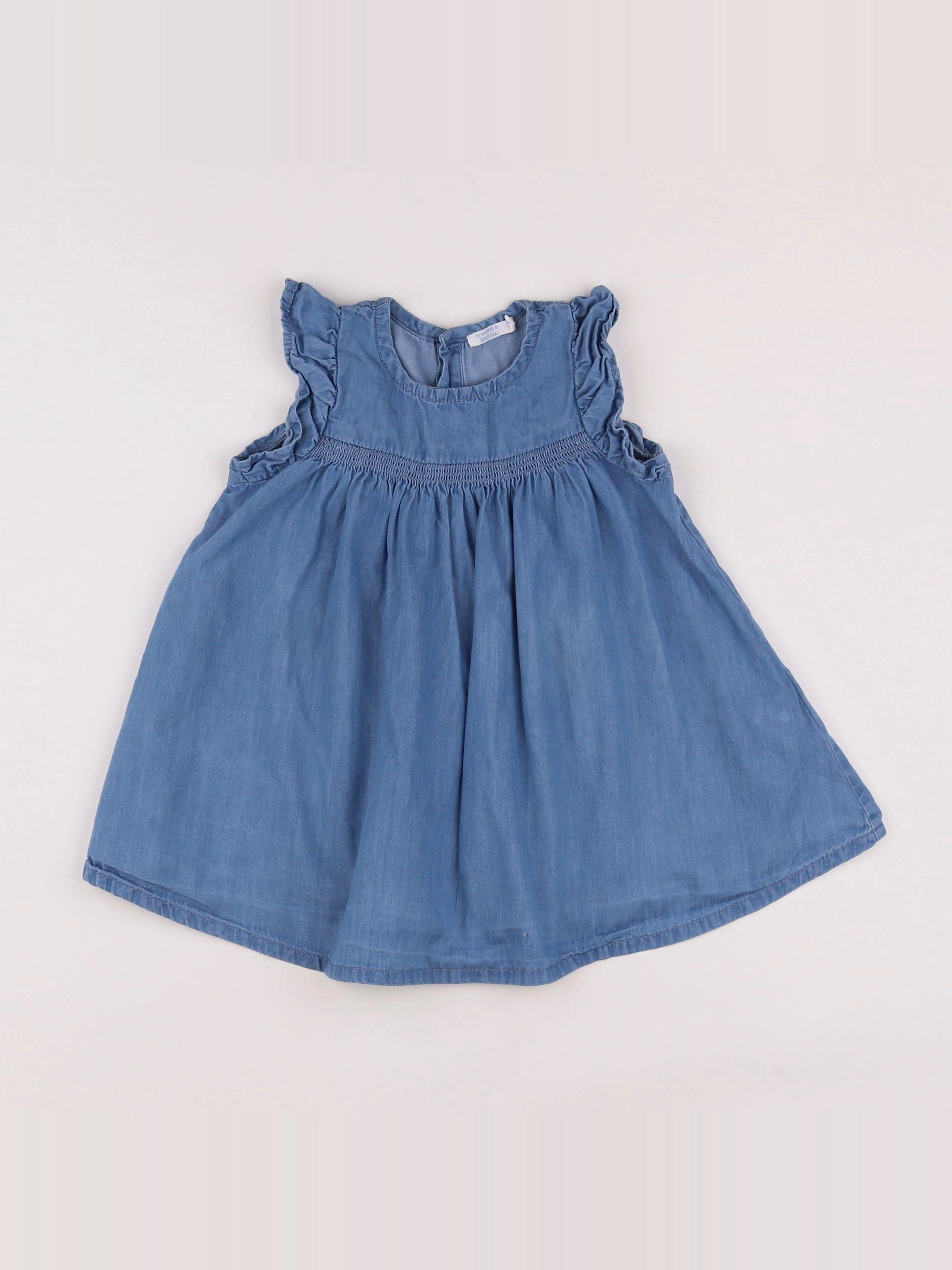 Boutchou - robe bleu - 12 mois