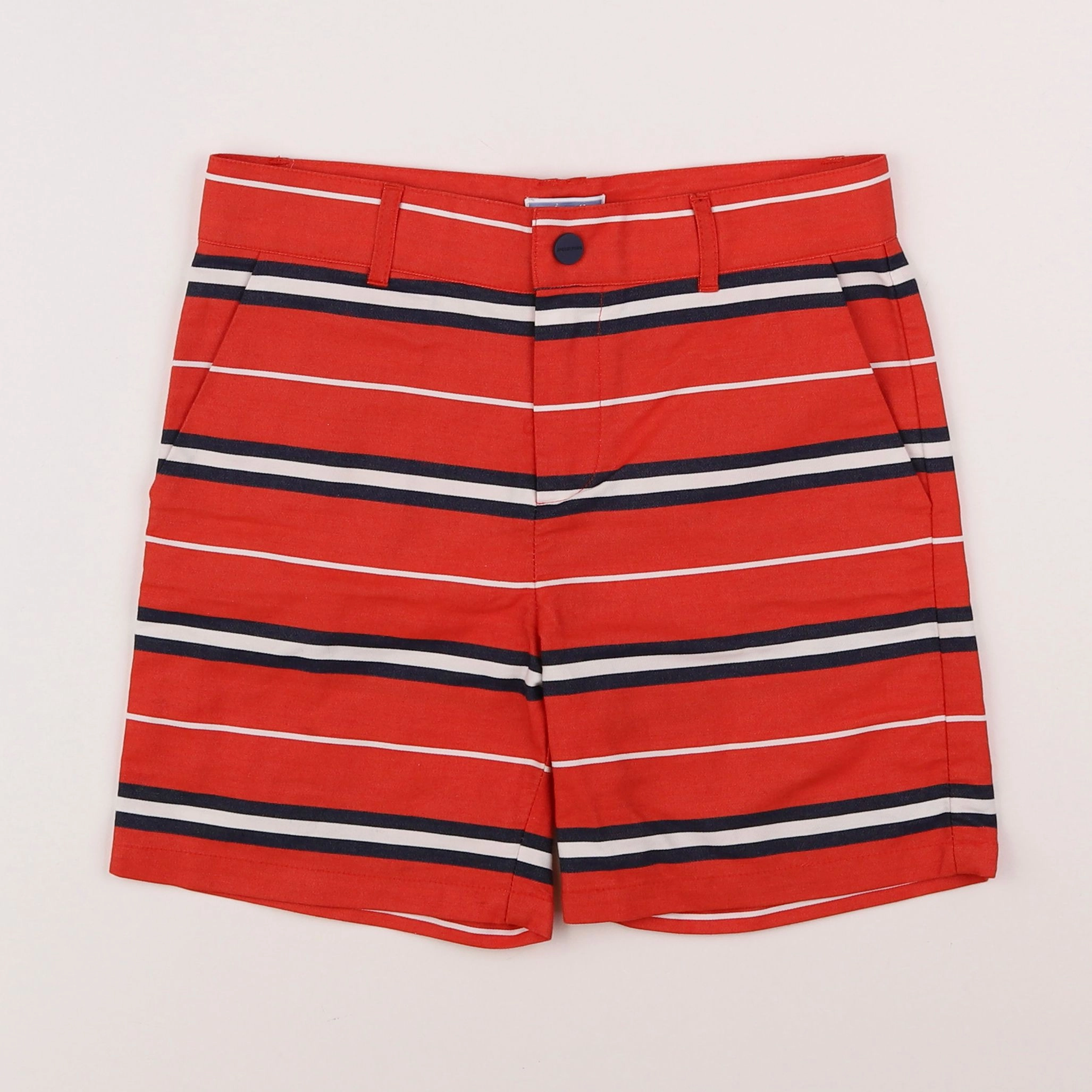 Jacadi - short liberty rouge, noir, blanc - 10 ans